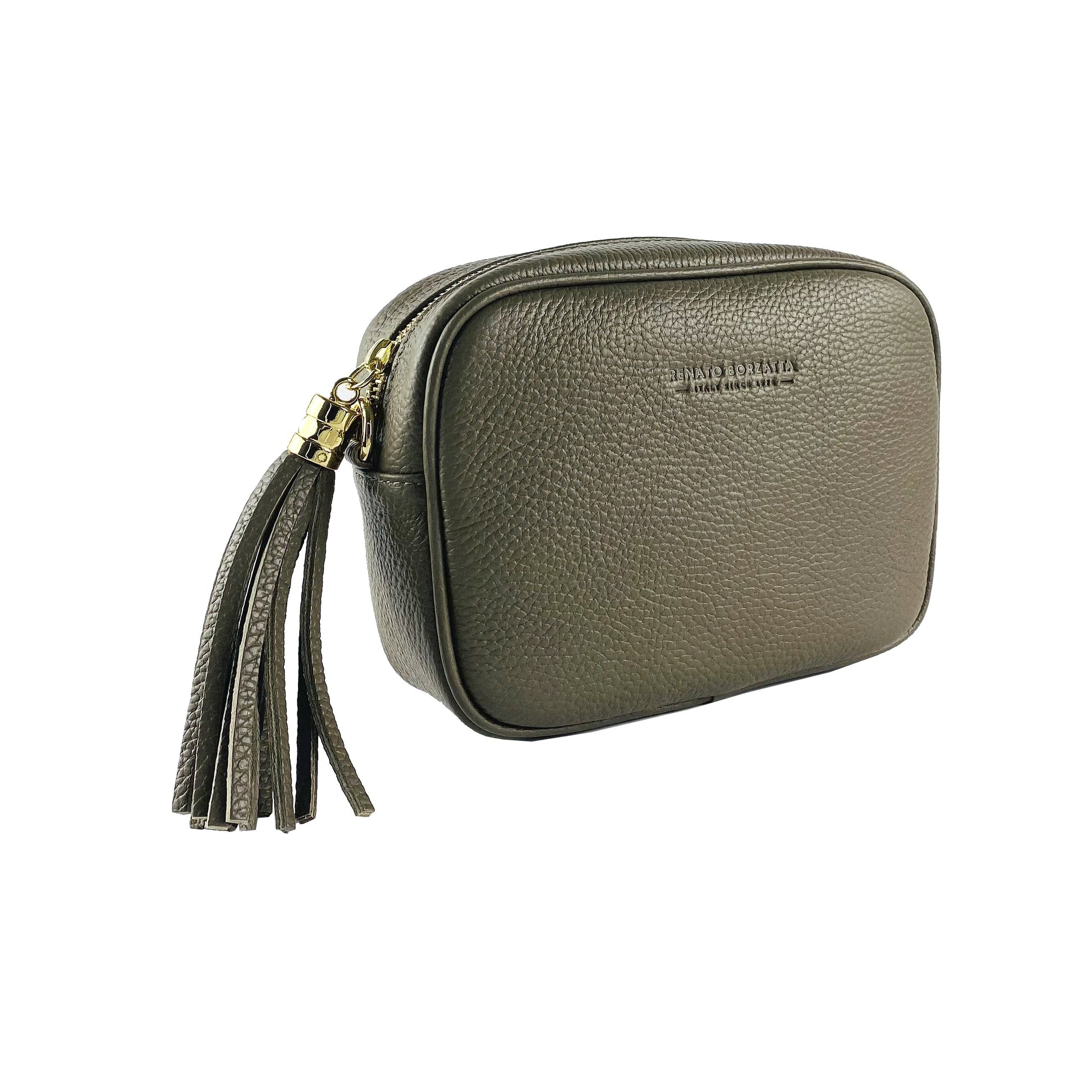 Women’s Leather Crossbody Bag – Made in Italy, with Shoulder Strap