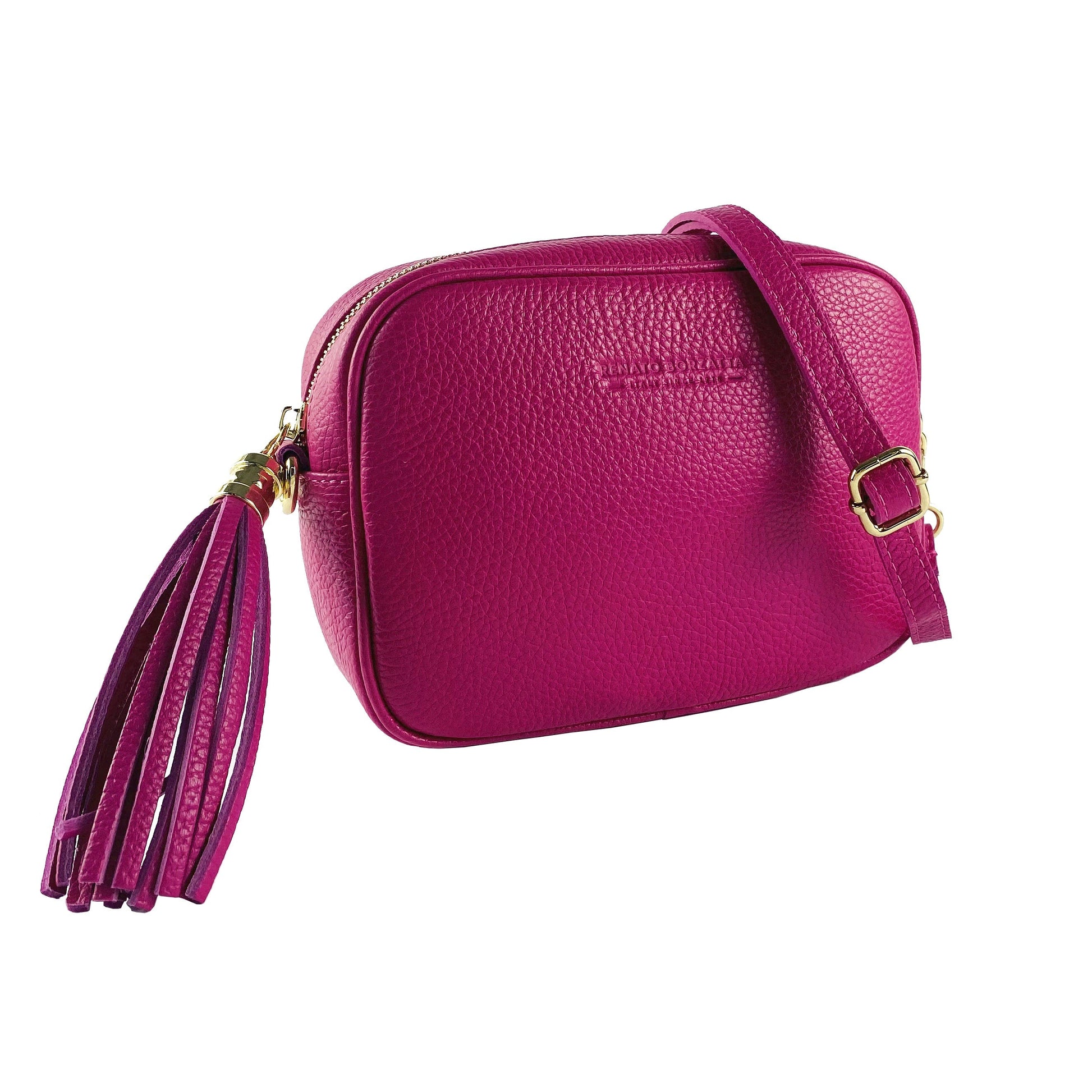 Women’s Small Leather Crossbody Bag – Made in Italy, with Strap