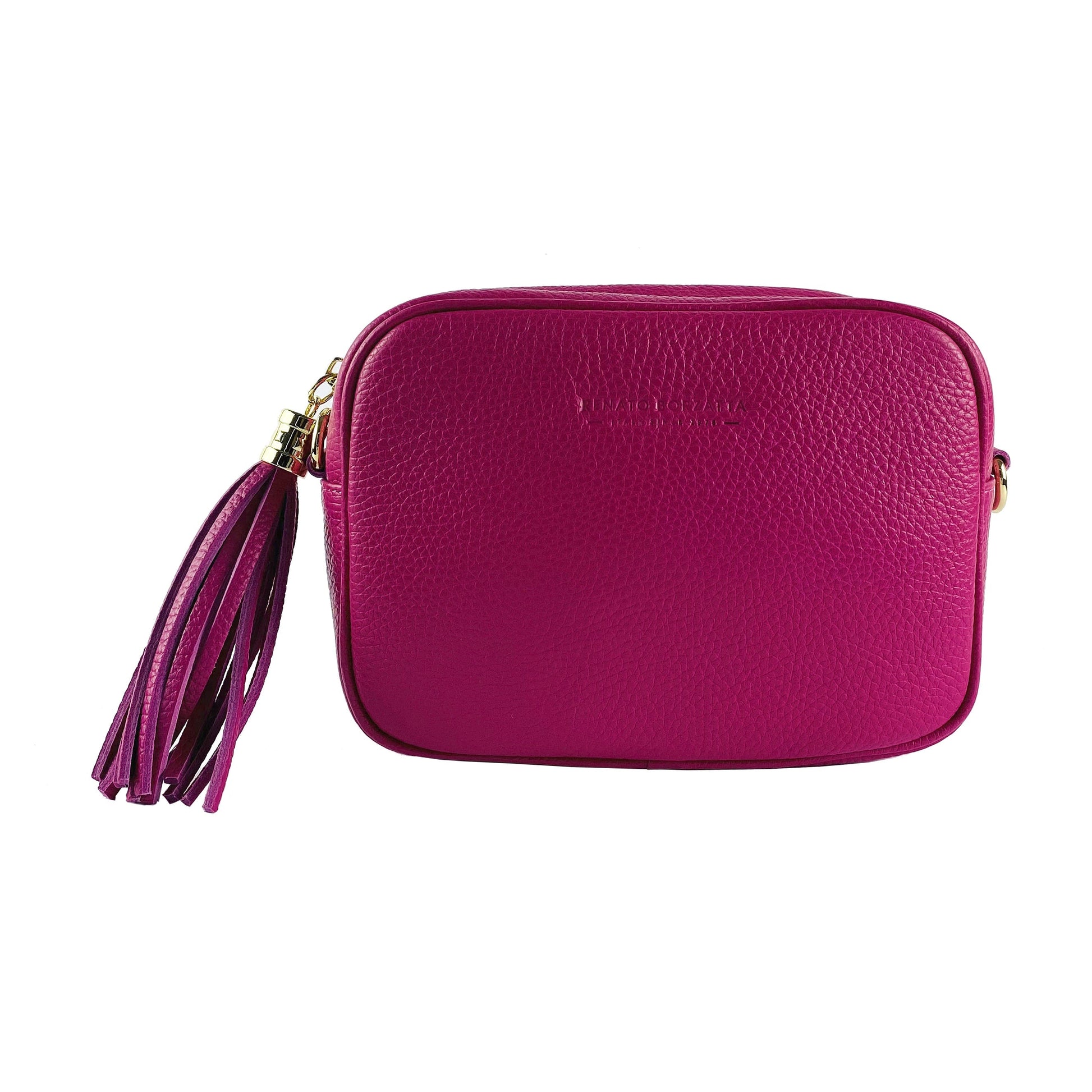 Women’s Small Leather Crossbody Bag – Made in Italy, with Strap