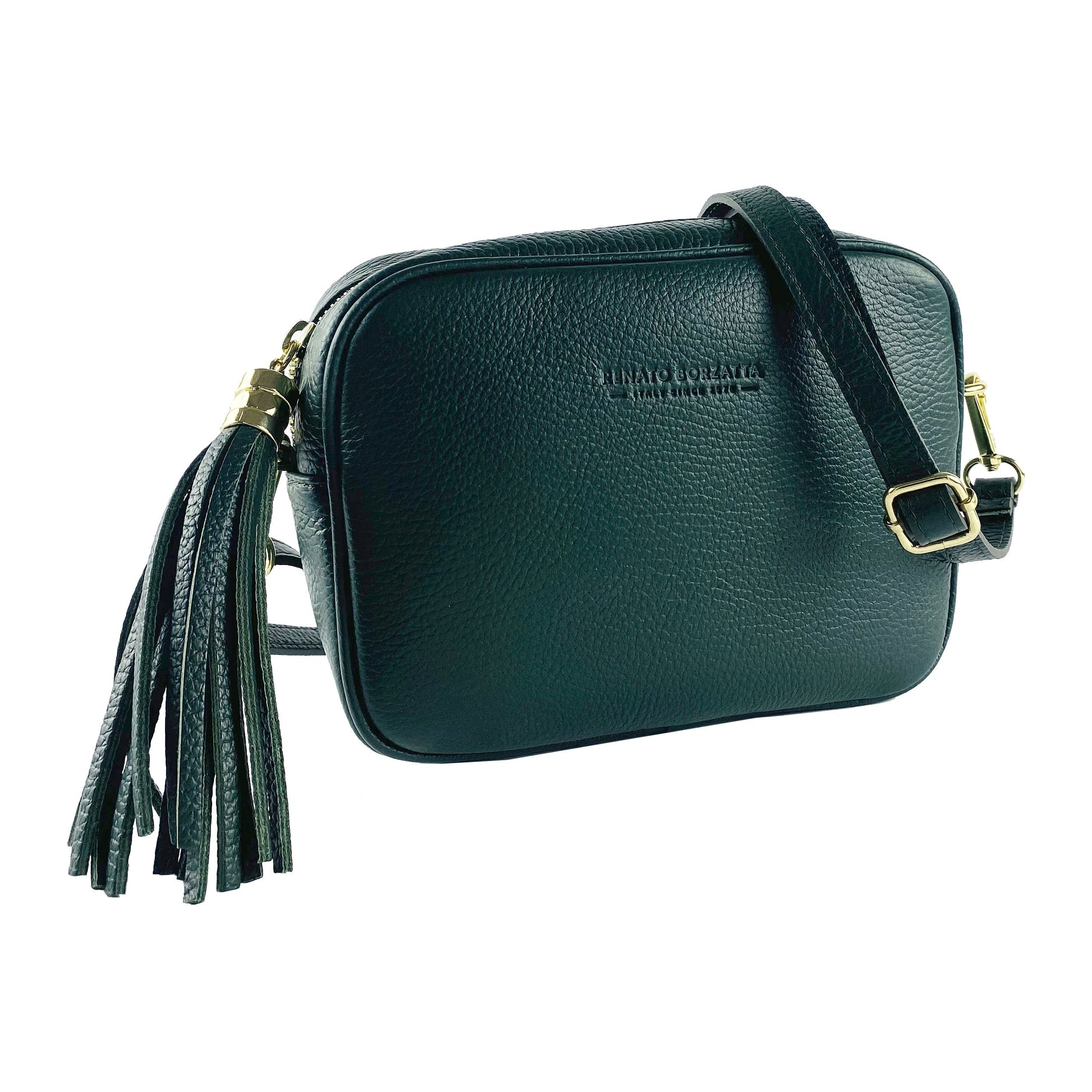 Women’s Leather Crossbody Bag – Made in Italy, with Shoulder Strap