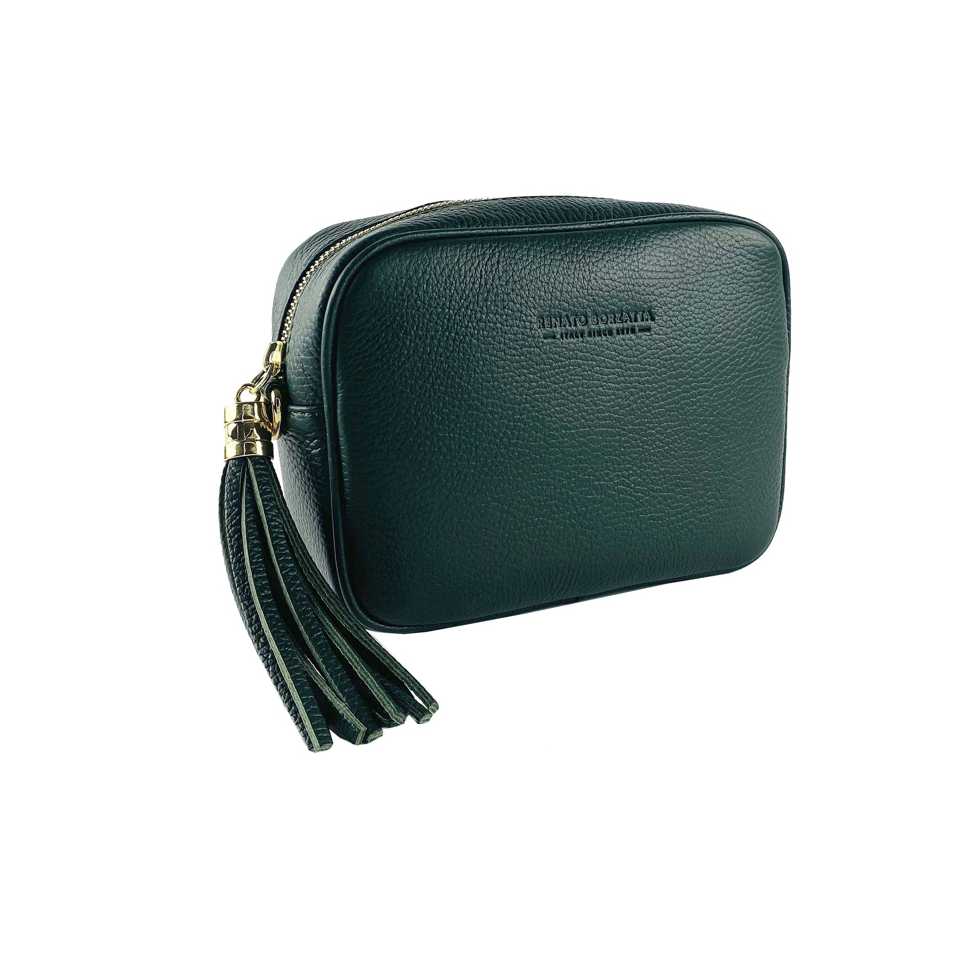 Women’s Leather Crossbody Bag – Made in Italy, with Shoulder Strap