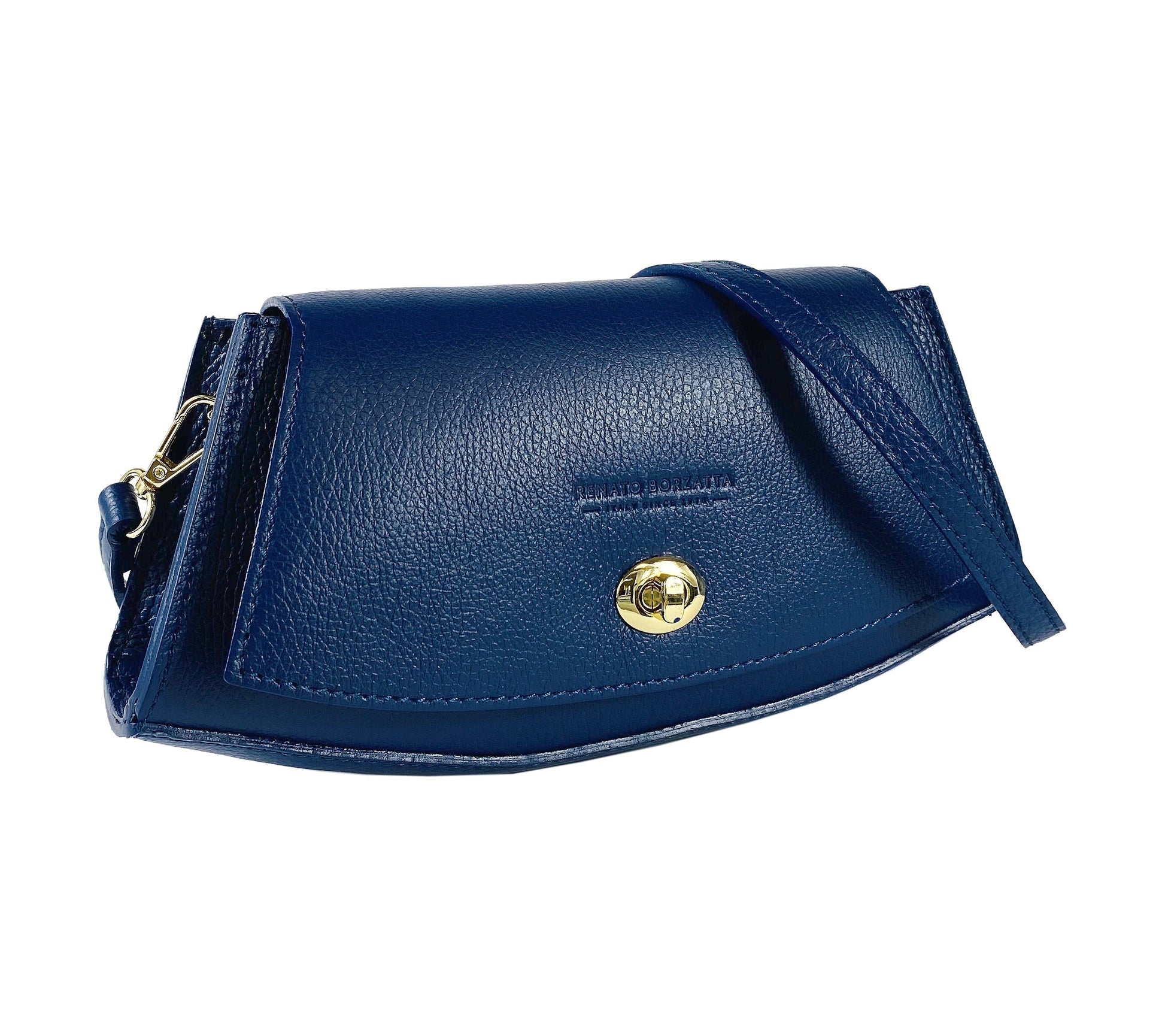 Genuine Leather Shoulder Bag for Women – Made in Italy, with Strap