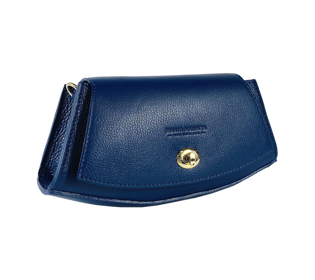 Genuine Leather Shoulder Bag for Women – Made in Italy, with Strap