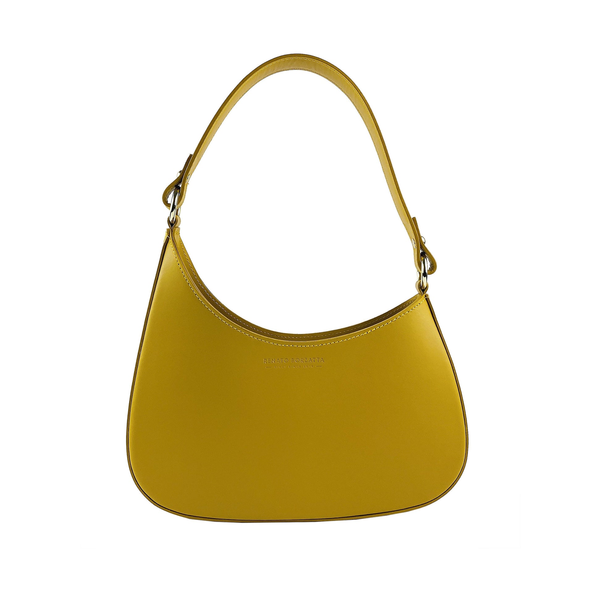 Women's Shoulder Bag and Removable Shoulder Strap in Genuine Leather