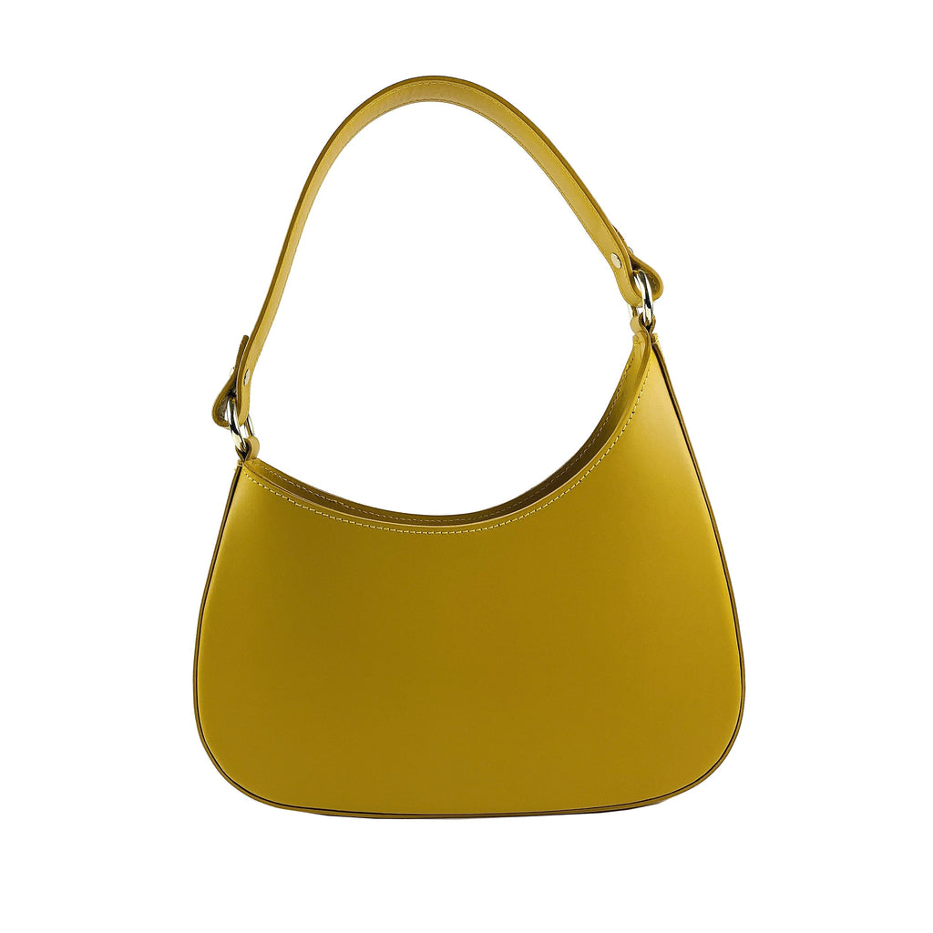Women's Shoulder Bag and Removable Shoulder Strap in Genuine Leather