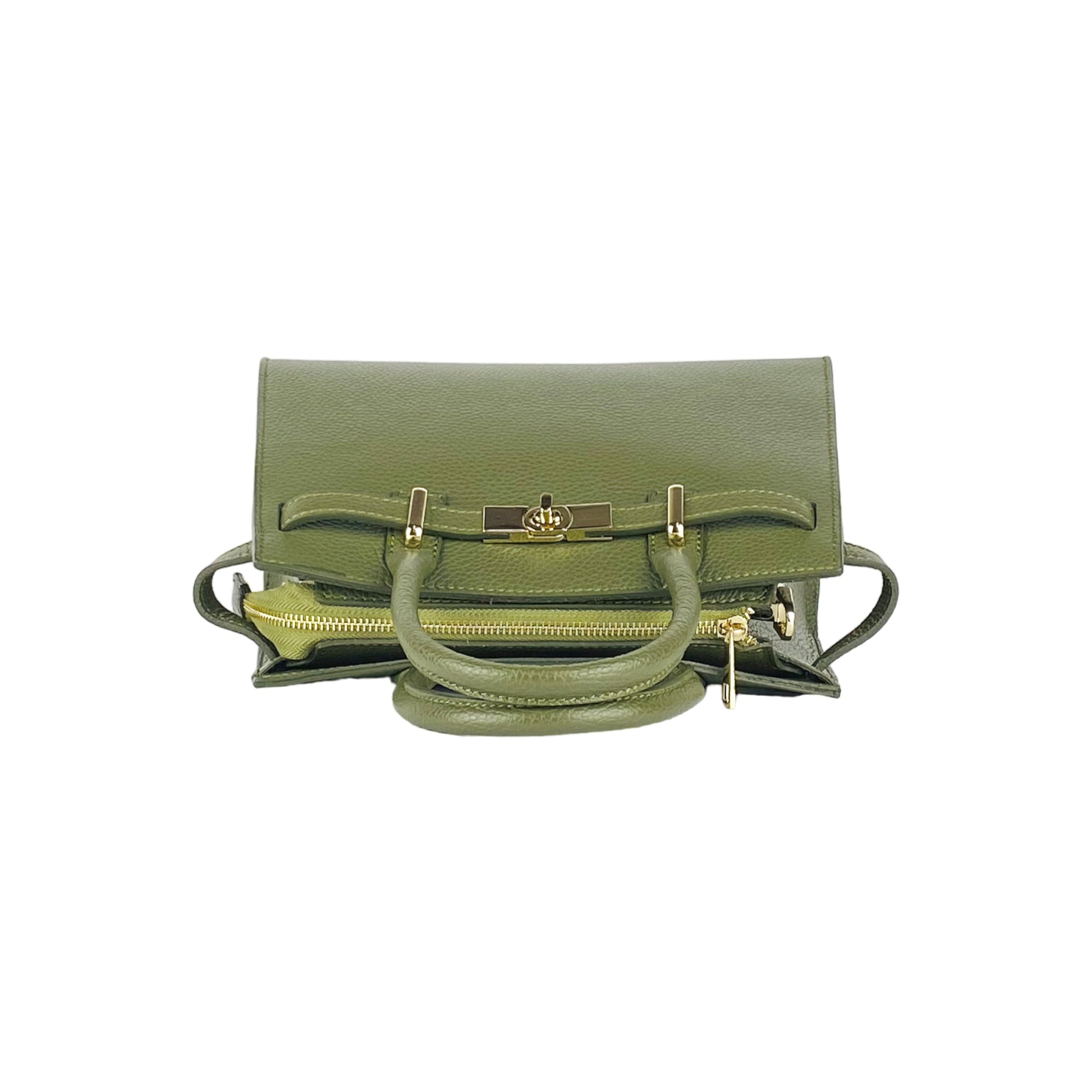 Women's Handbag in Genuine Leather Made in Italy with Shoulder Strap