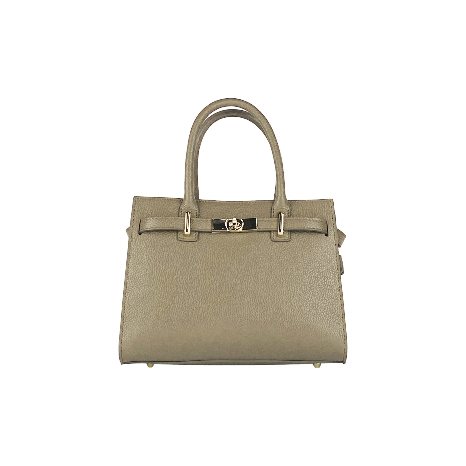 Women’s Genuine Leather Handbag with Shoulder Strap – Made in Italy