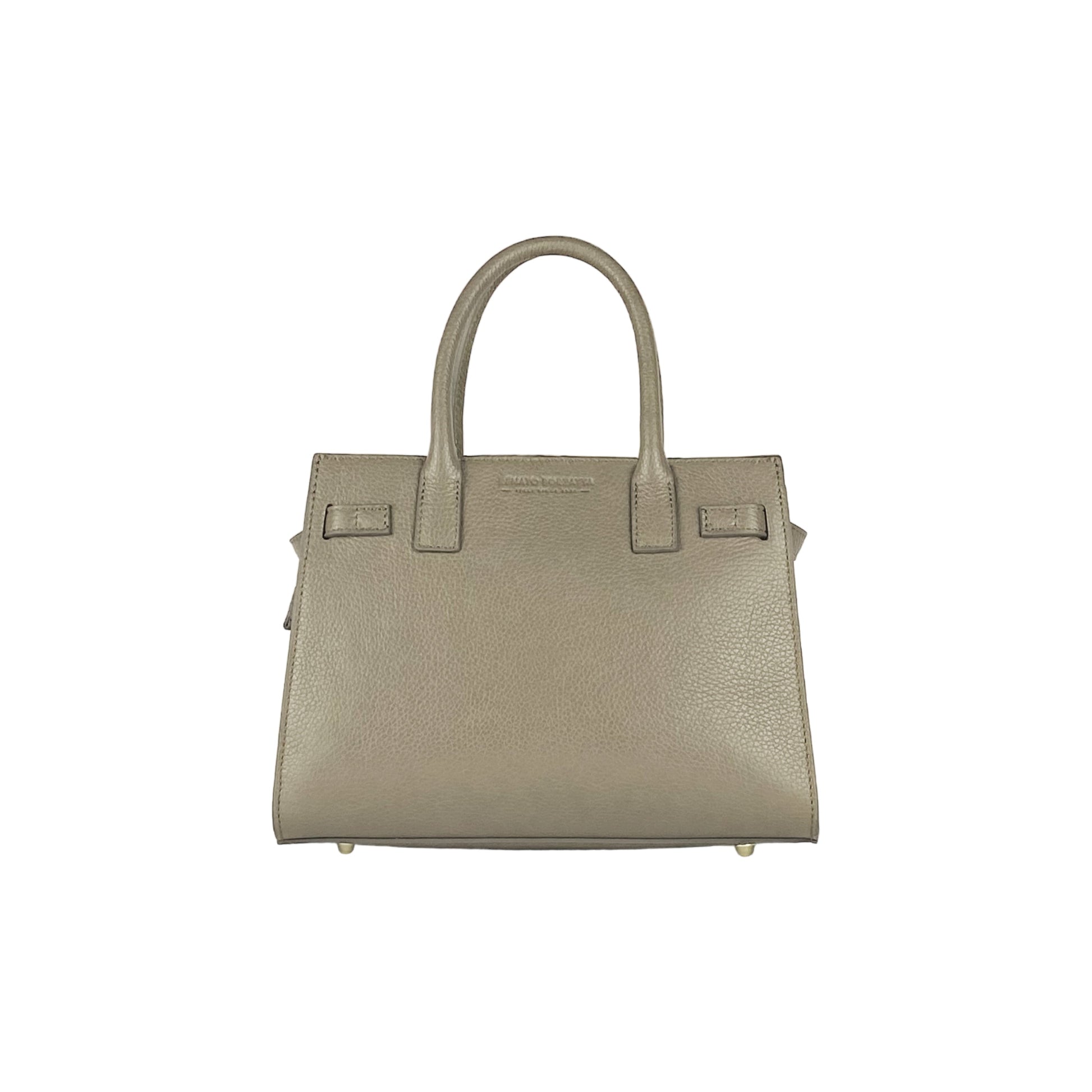 Women’s Genuine Leather Handbag with Shoulder Strap – Made in Italy