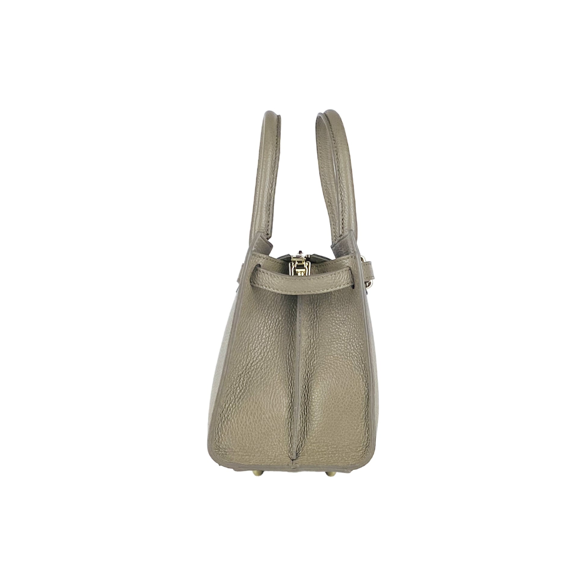 Women’s Genuine Leather Handbag with Shoulder Strap – Made in Italy