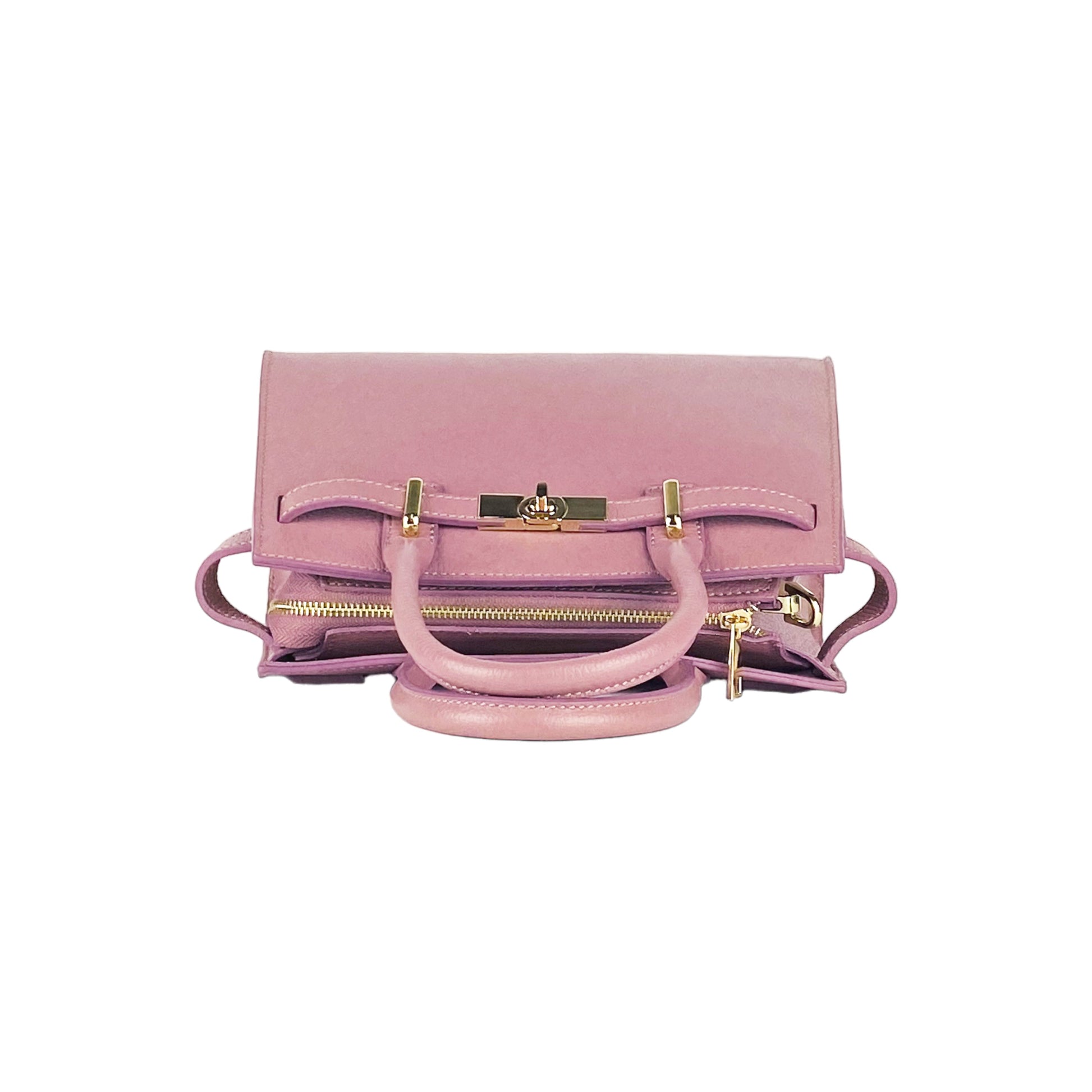 Women's Handbag in Genuine Leather with Shoulder Strap