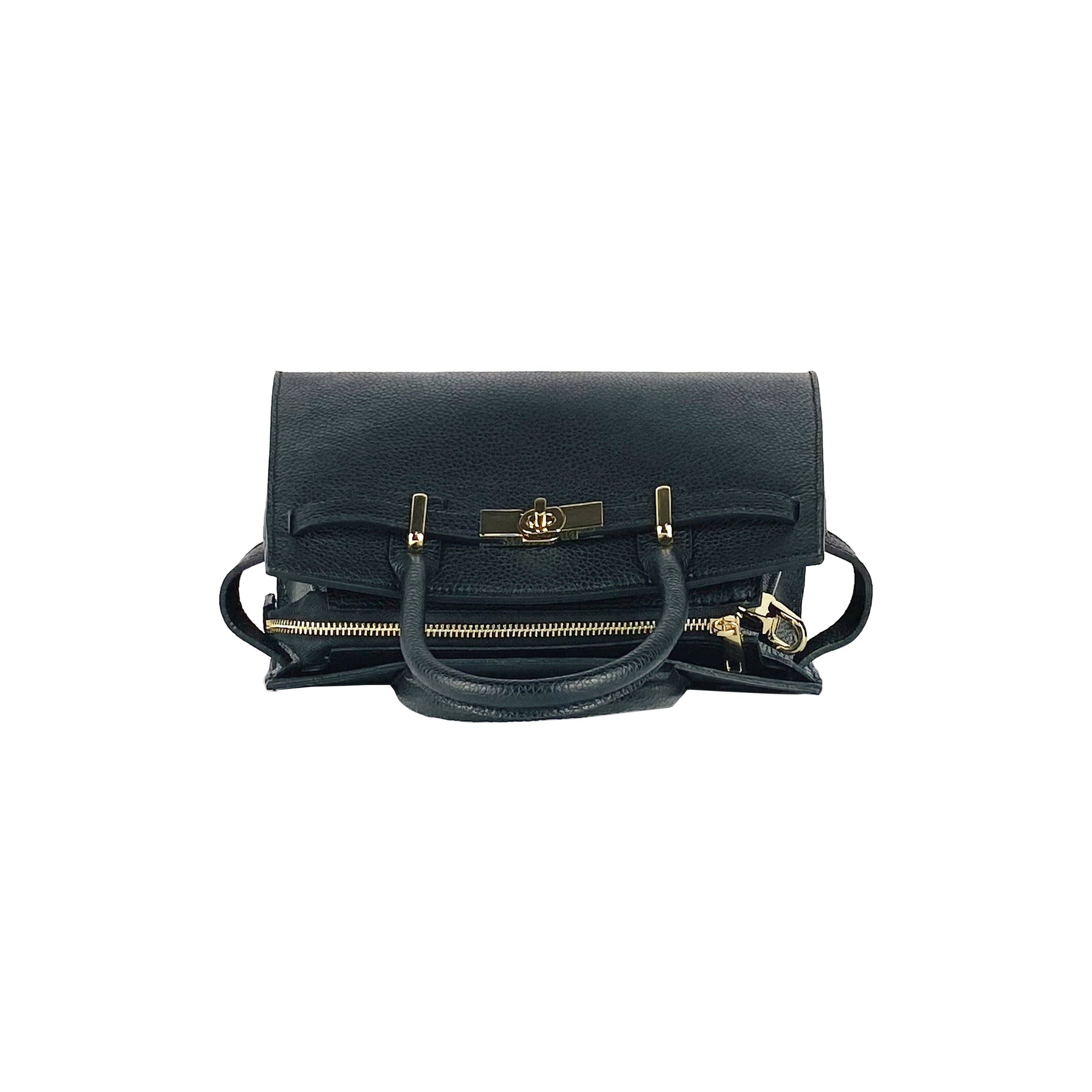 Women's Handbag in Genuine Leather with Shoulder Strap