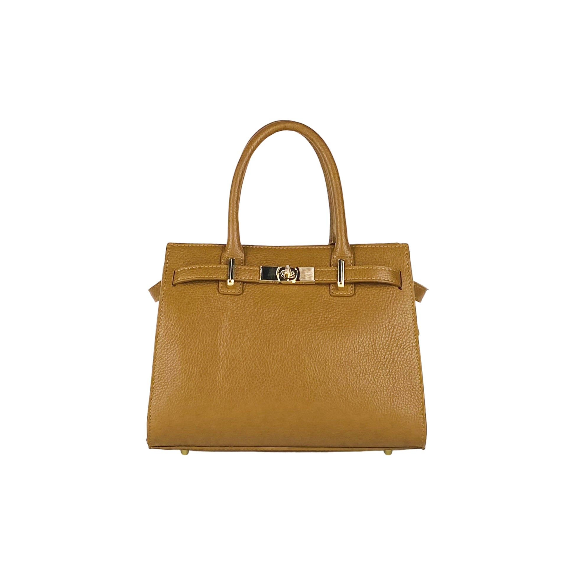 Women's Genuine Leather Handbag Made in Italy with Shoulder Strap