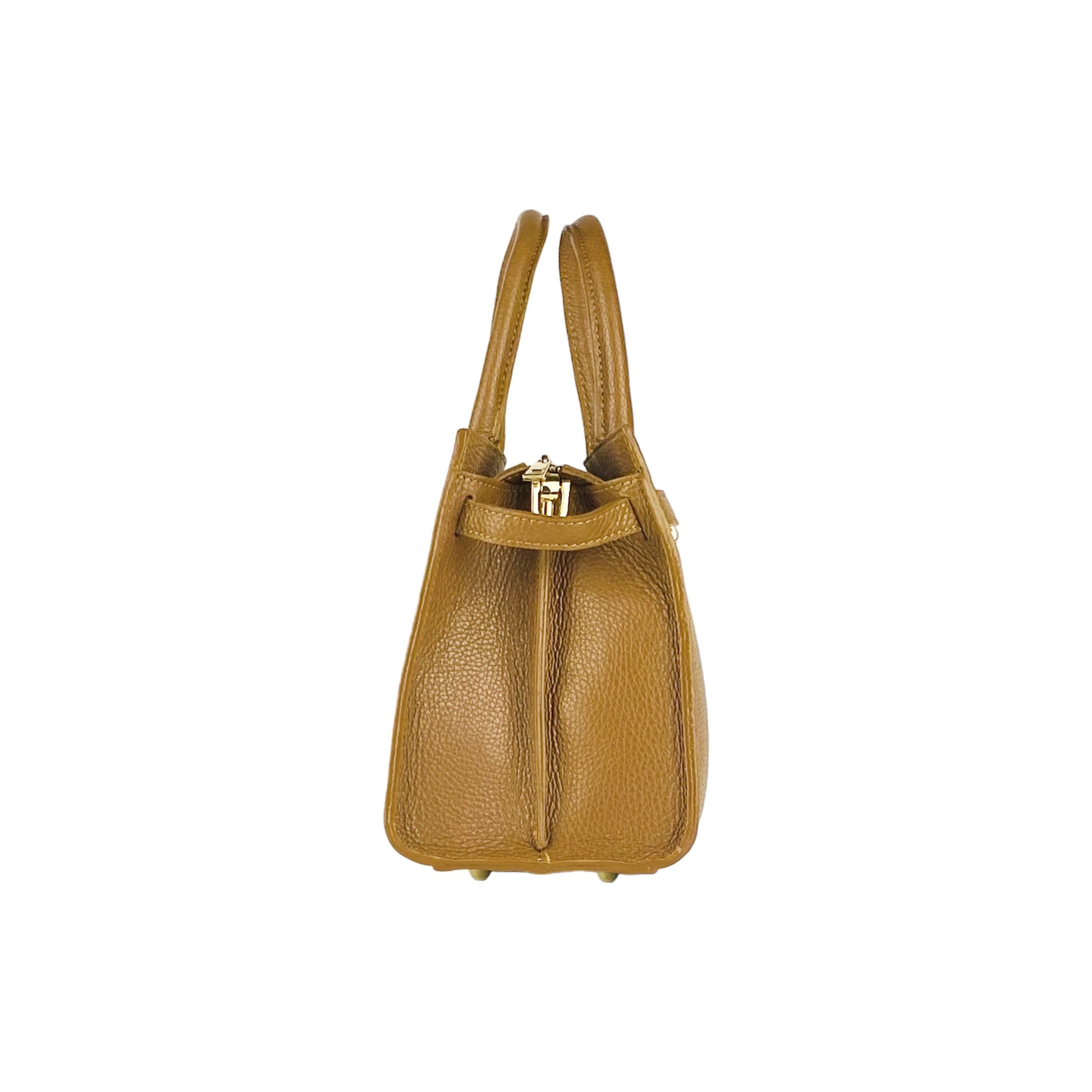 Women's Genuine Leather Handbag Made in Italy with Shoulder Strap