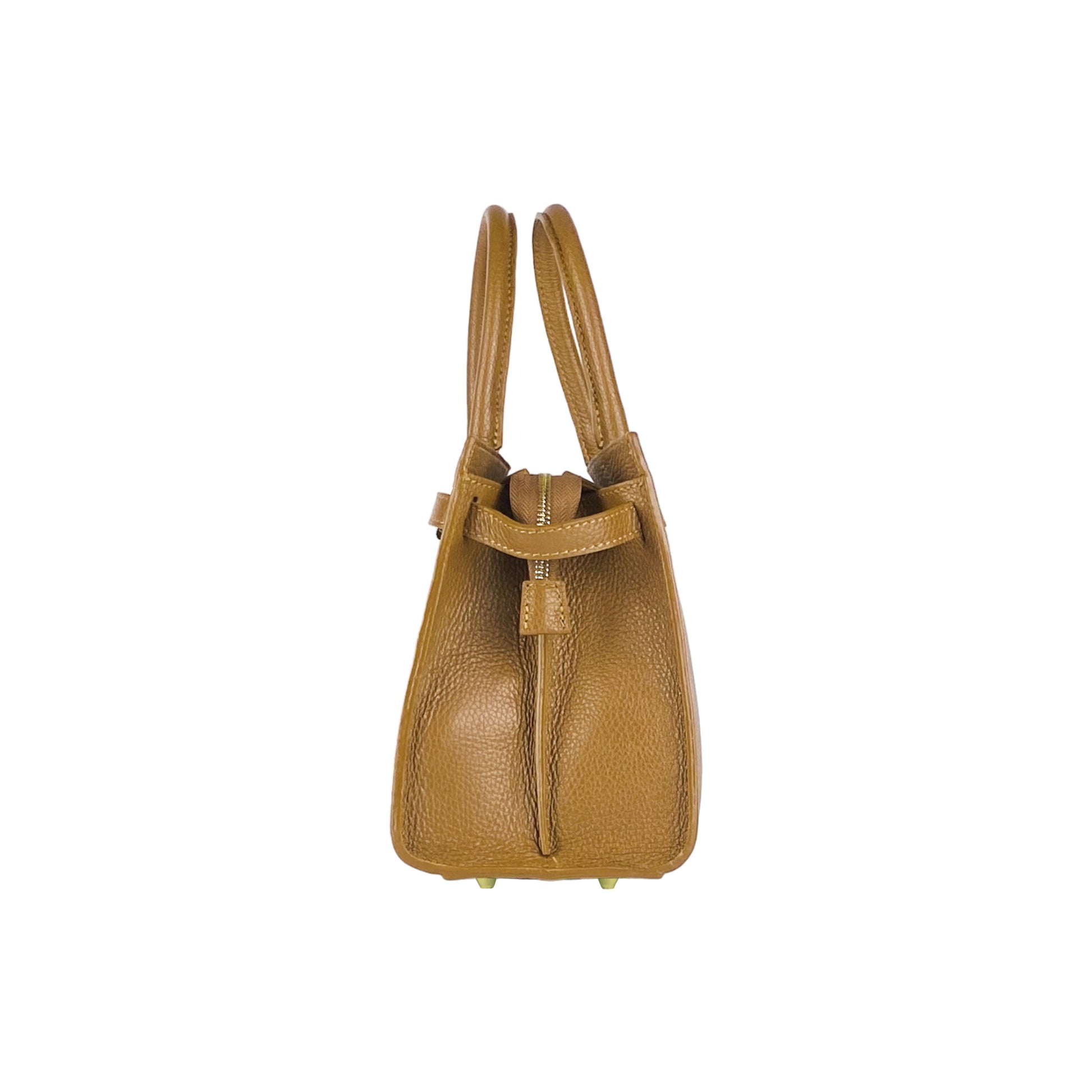 Women's Genuine Leather Handbag Made in Italy with Shoulder Strap