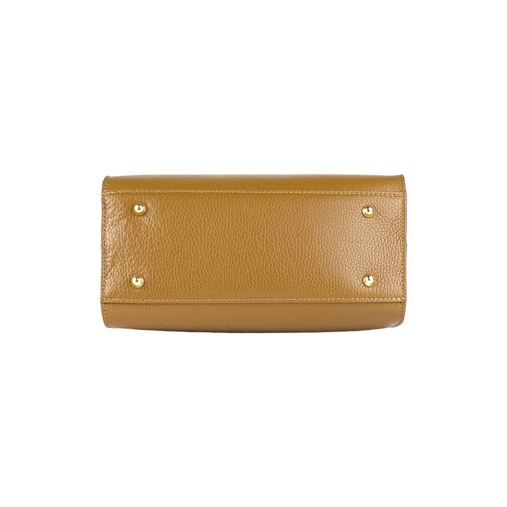 Women's Genuine Leather Handbag Made in Italy with Shoulder Strap