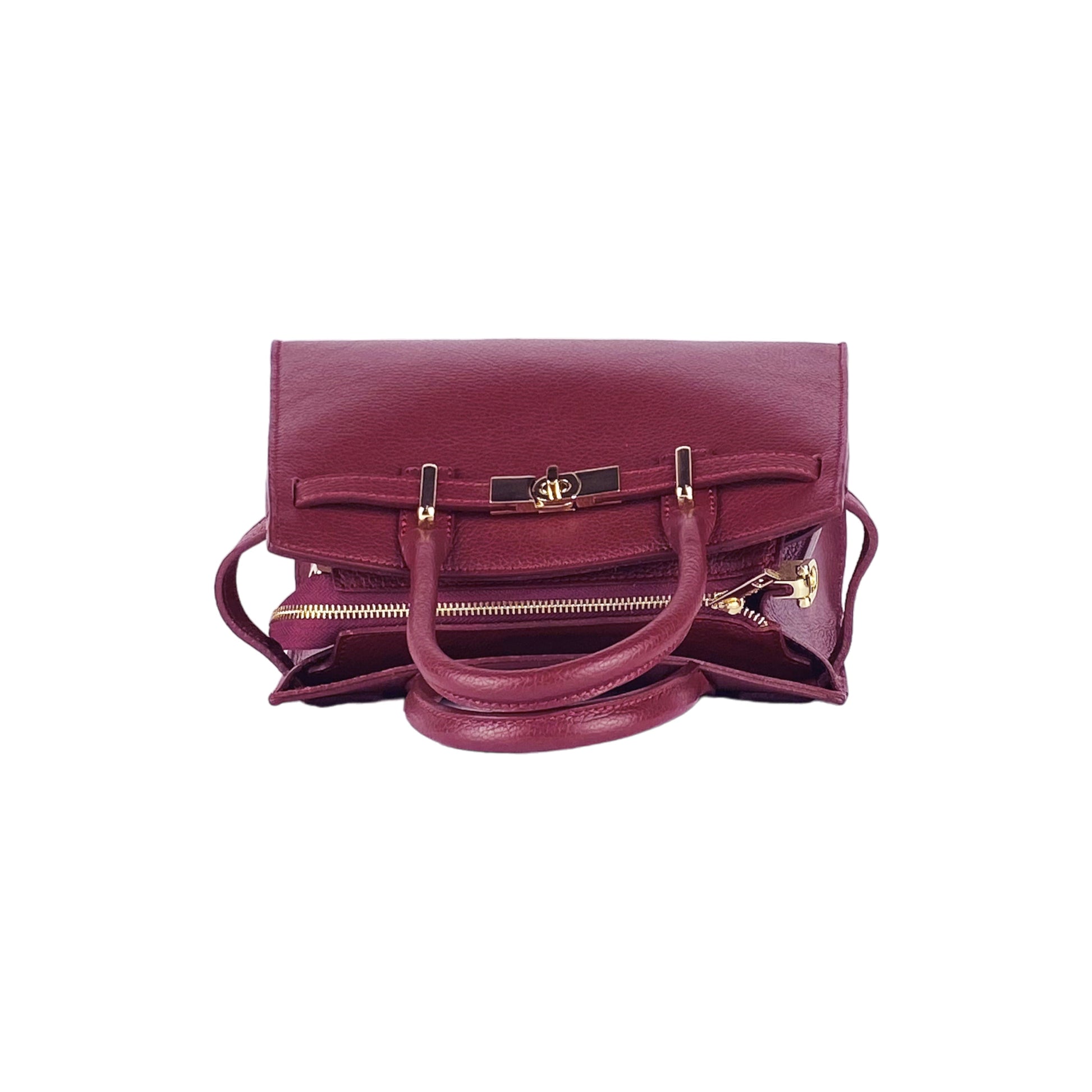 Women's Genuine Leather Handbag with Shoulder Strap