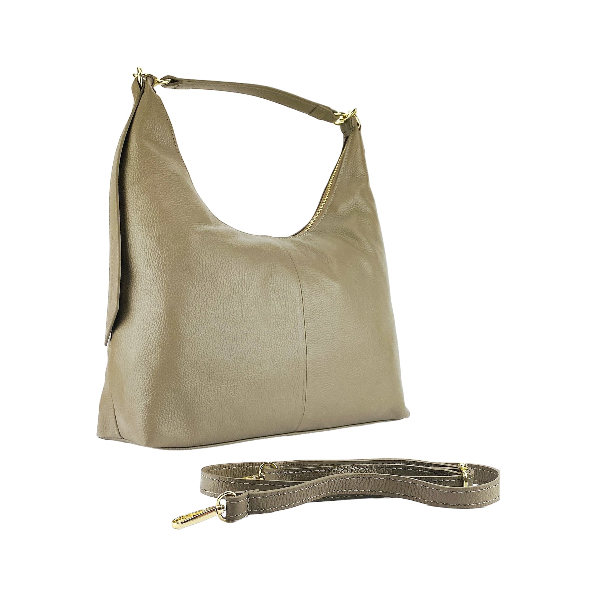 Women's Soft Genuine Leather Shoulder Bag – Made in Italy