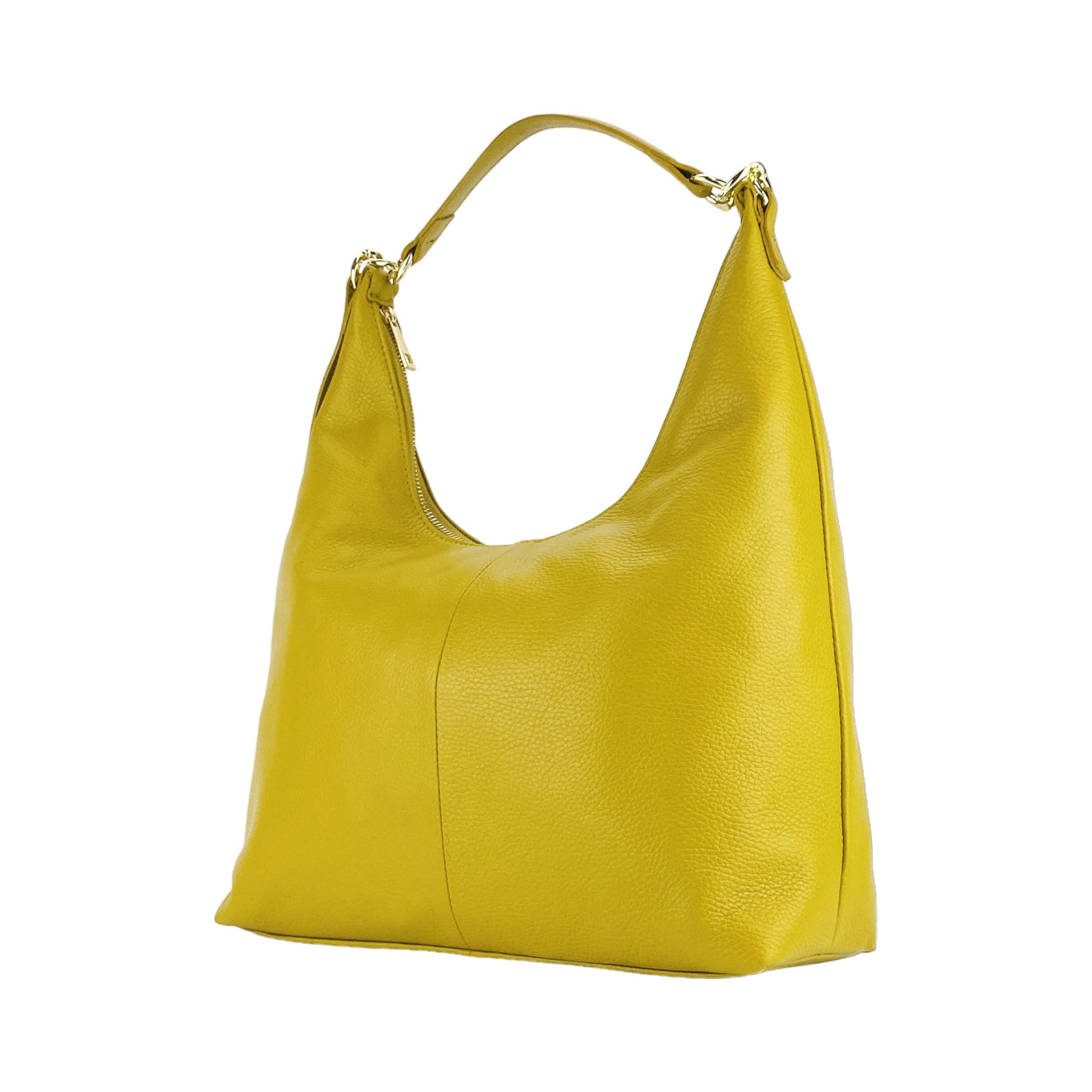 Women’s Soft Shoulder Bag in Genuine Leather – Made in Italy
