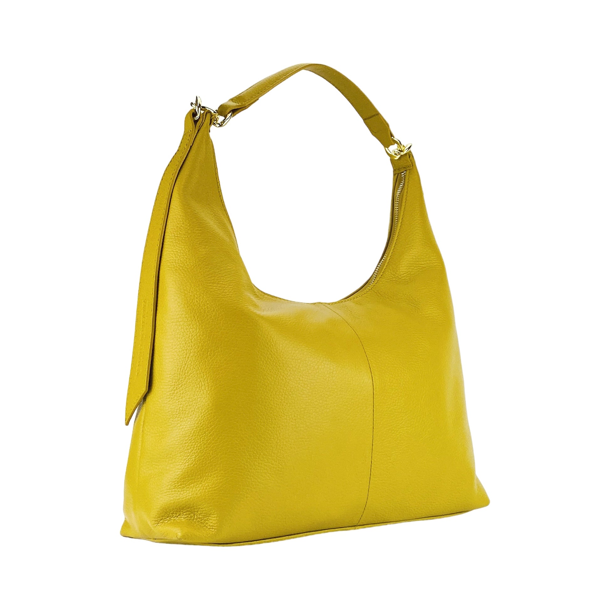 Women’s Soft Shoulder Bag in Genuine Leather – Made in Italy