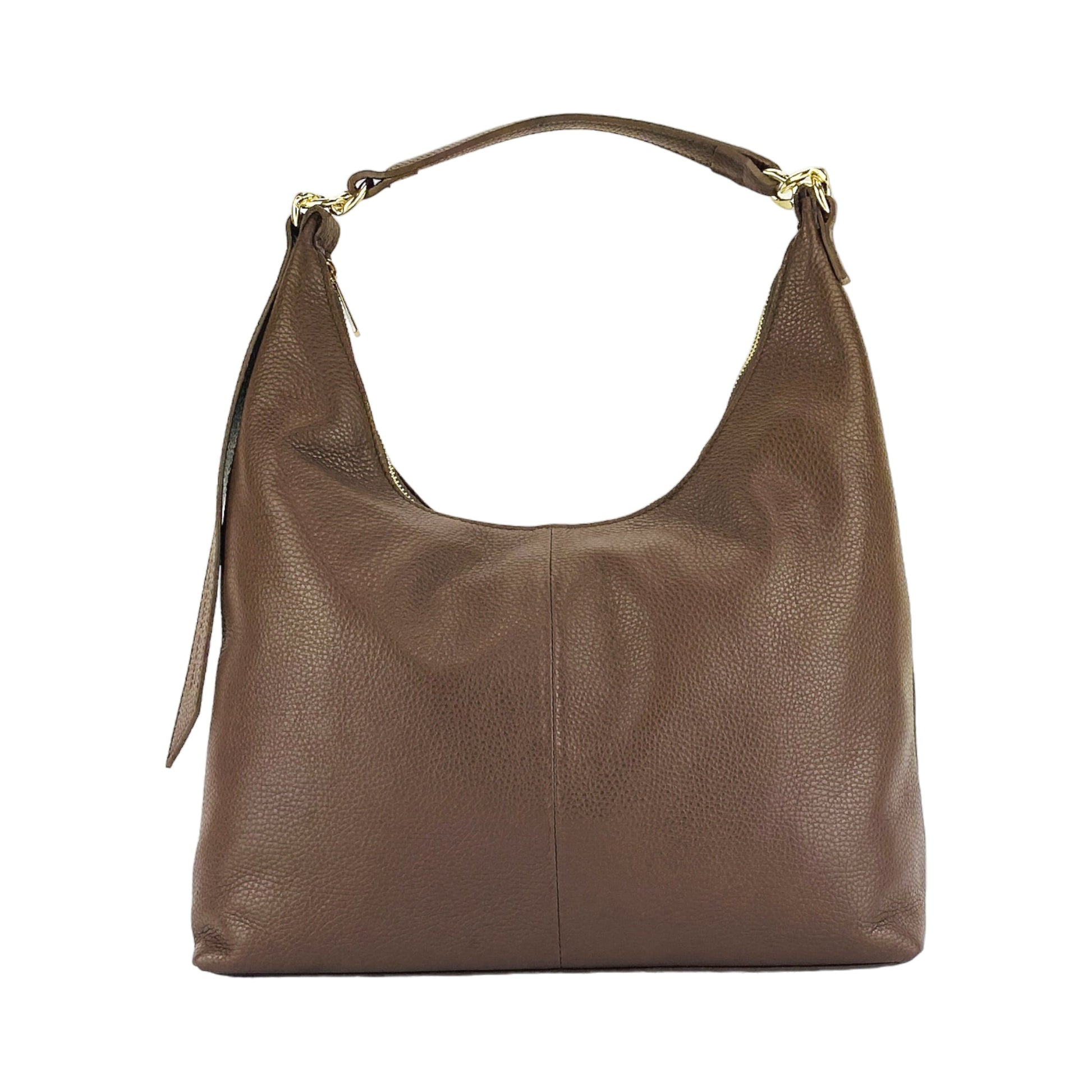 Soft Women’s Shoulder Bag in Genuine Leather – Made in Italy