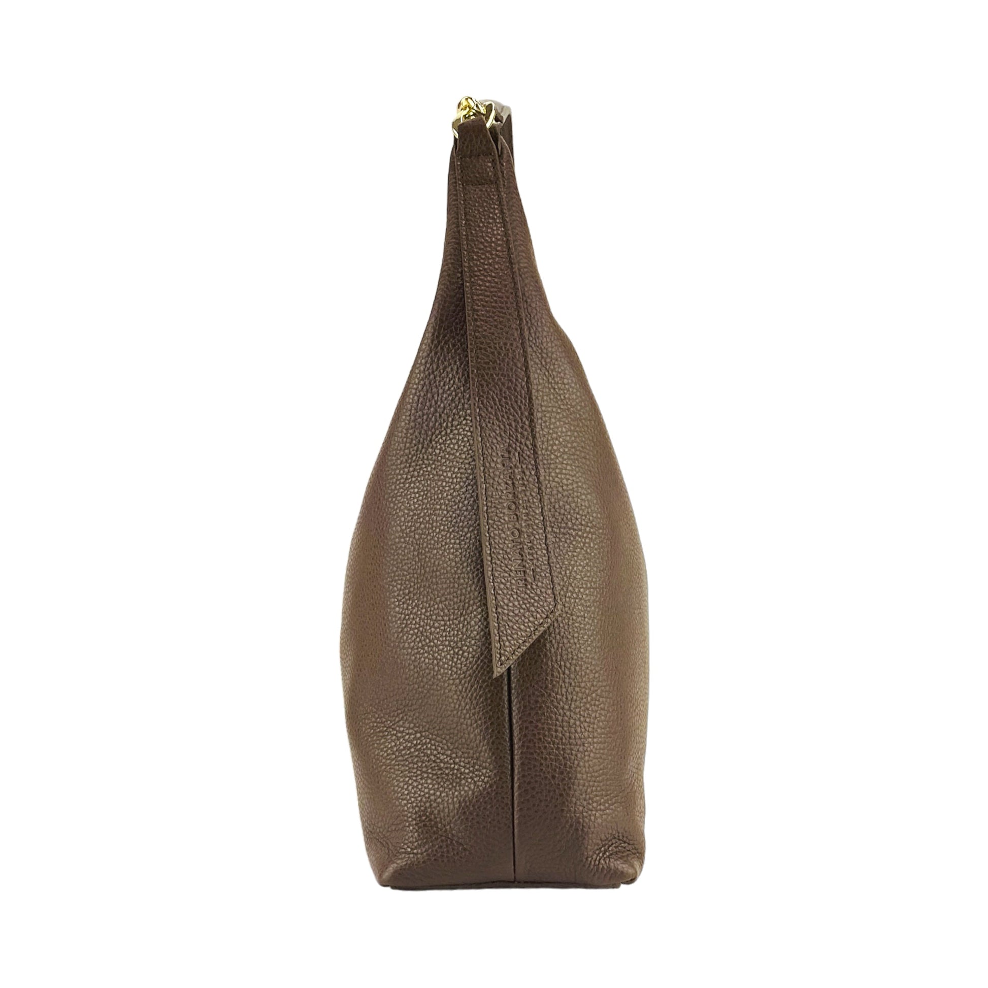 Soft Women’s Shoulder Bag in Genuine Leather – Made in Italy