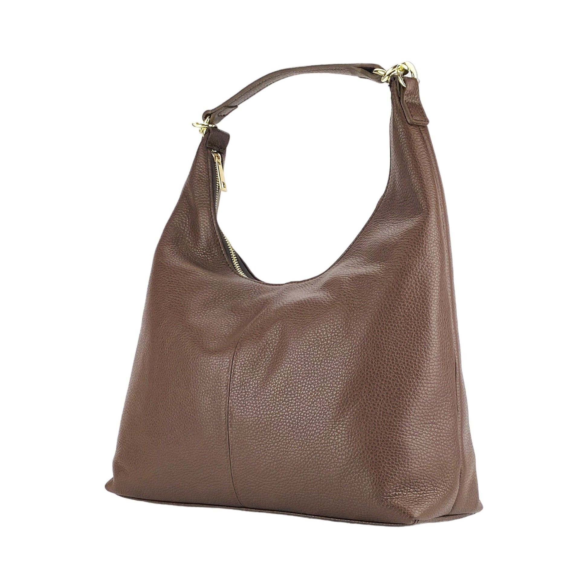 Soft Women’s Shoulder Bag in Genuine Leather – Made in Italy