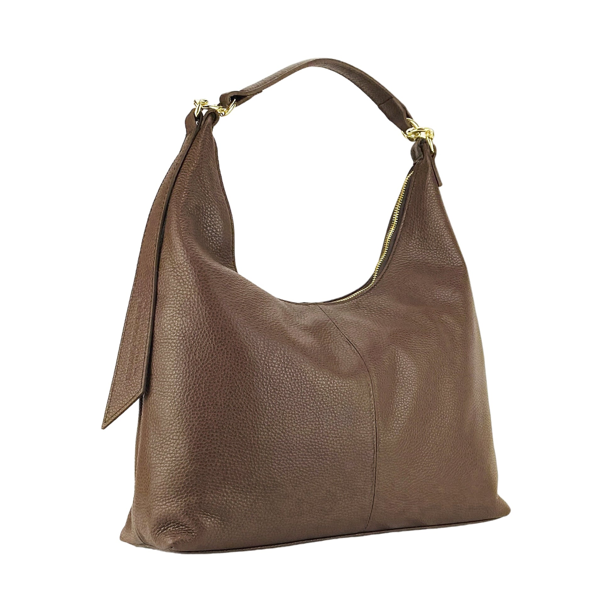 Soft Women’s Shoulder Bag in Genuine Leather – Made in Italy