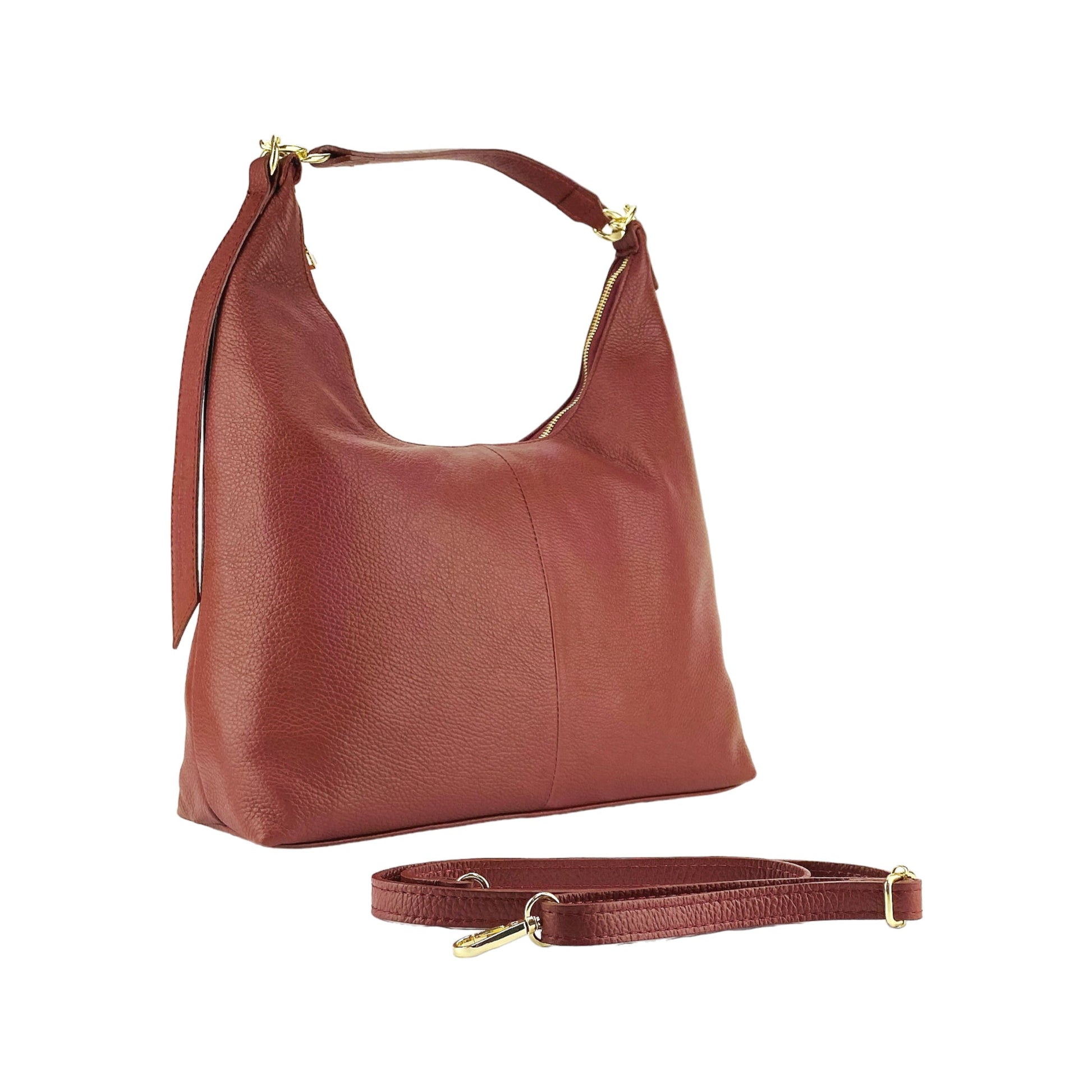 Soft Leather Shoulder Bag for Women – Made in Italy