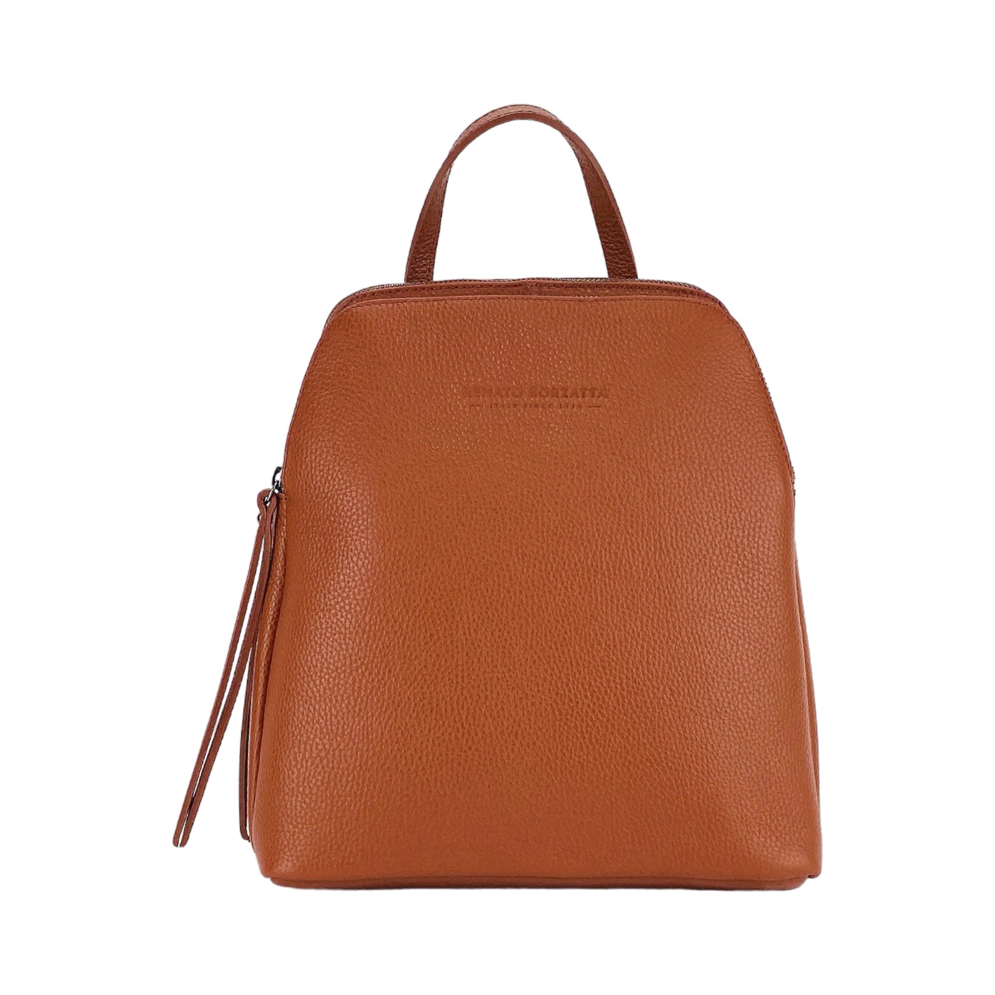 Women’s Double-Compartment Backpack in Genuine Leather – Made in Italy