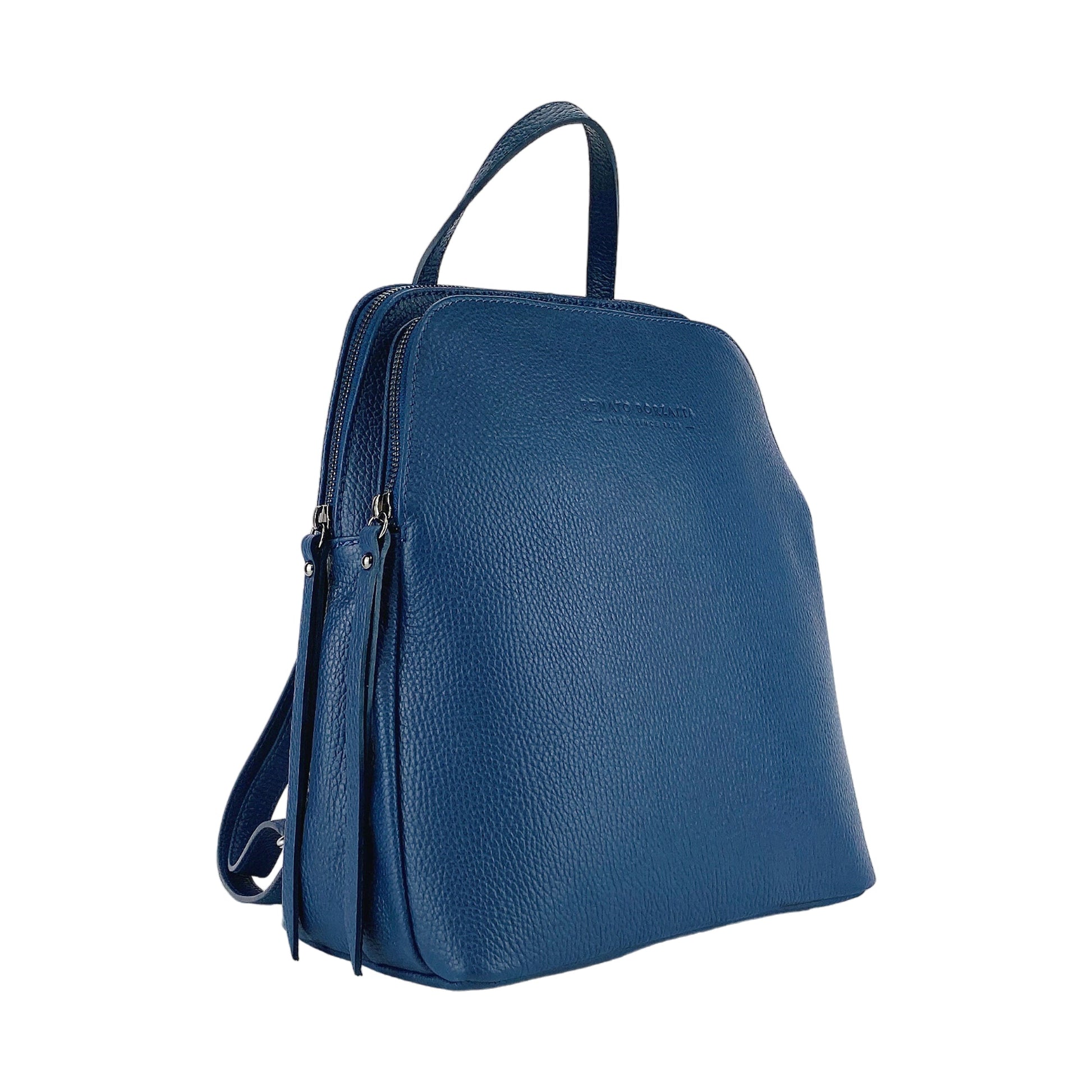 Double-Compartment Leather Backpack for Women – Made in Italy