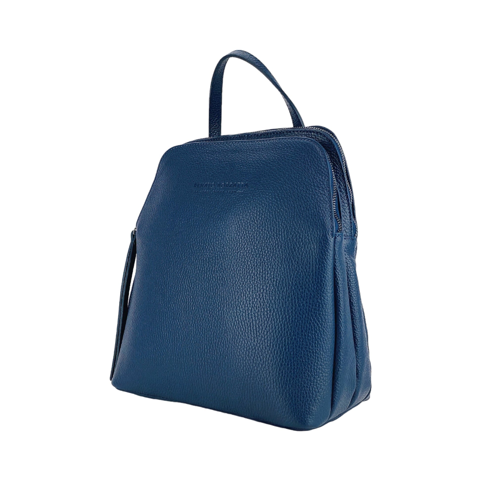 Double-Compartment Leather Backpack for Women – Made in Italy