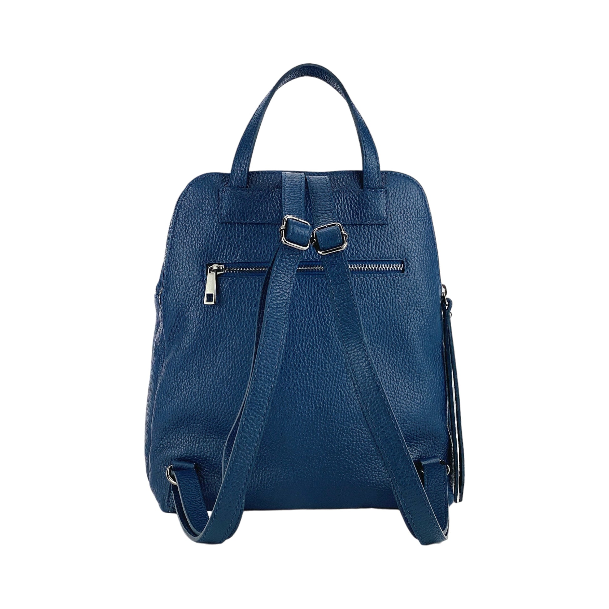 Double-Compartment Leather Backpack for Women – Made in Italy