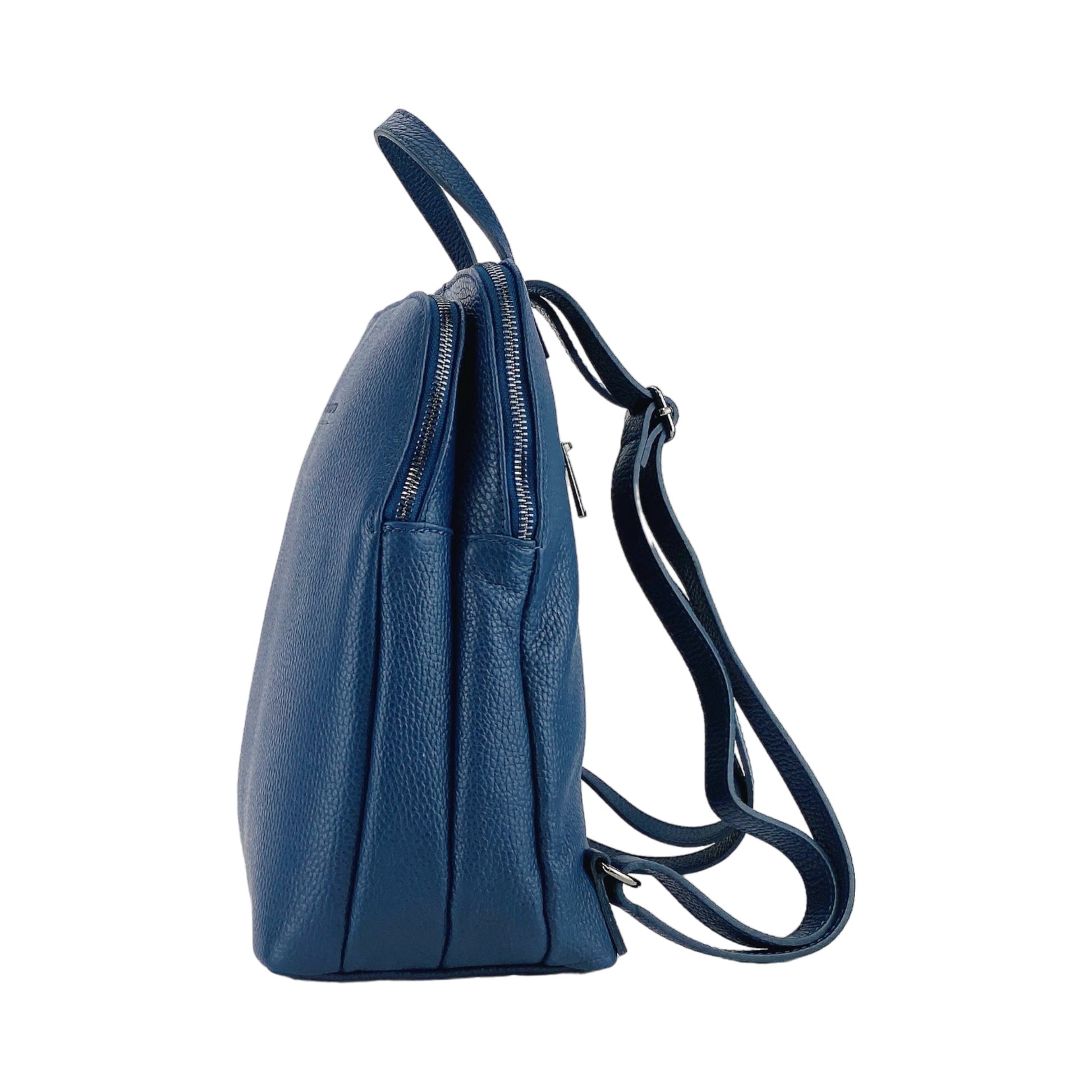 Double-Compartment Leather Backpack for Women – Made in Italy