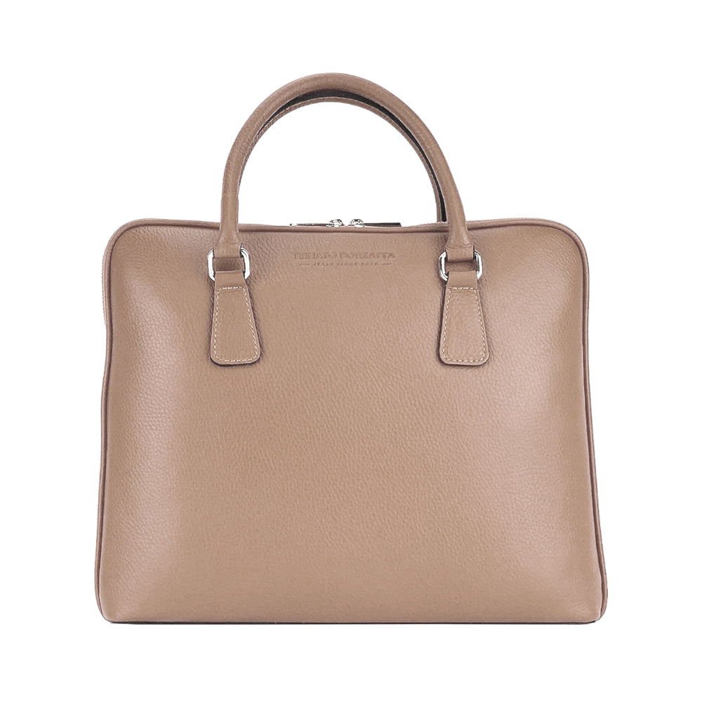 Unisex Genuine Leather Business Briefcase