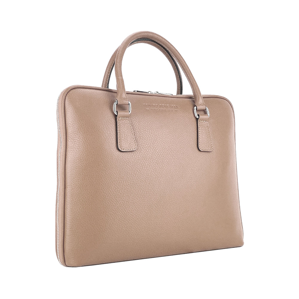 Unisex Genuine Leather Business Briefcase