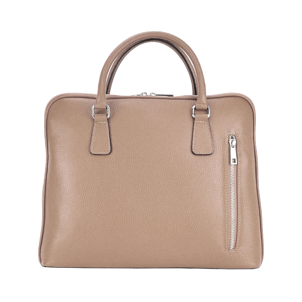 Unisex Genuine Leather Business Briefcase