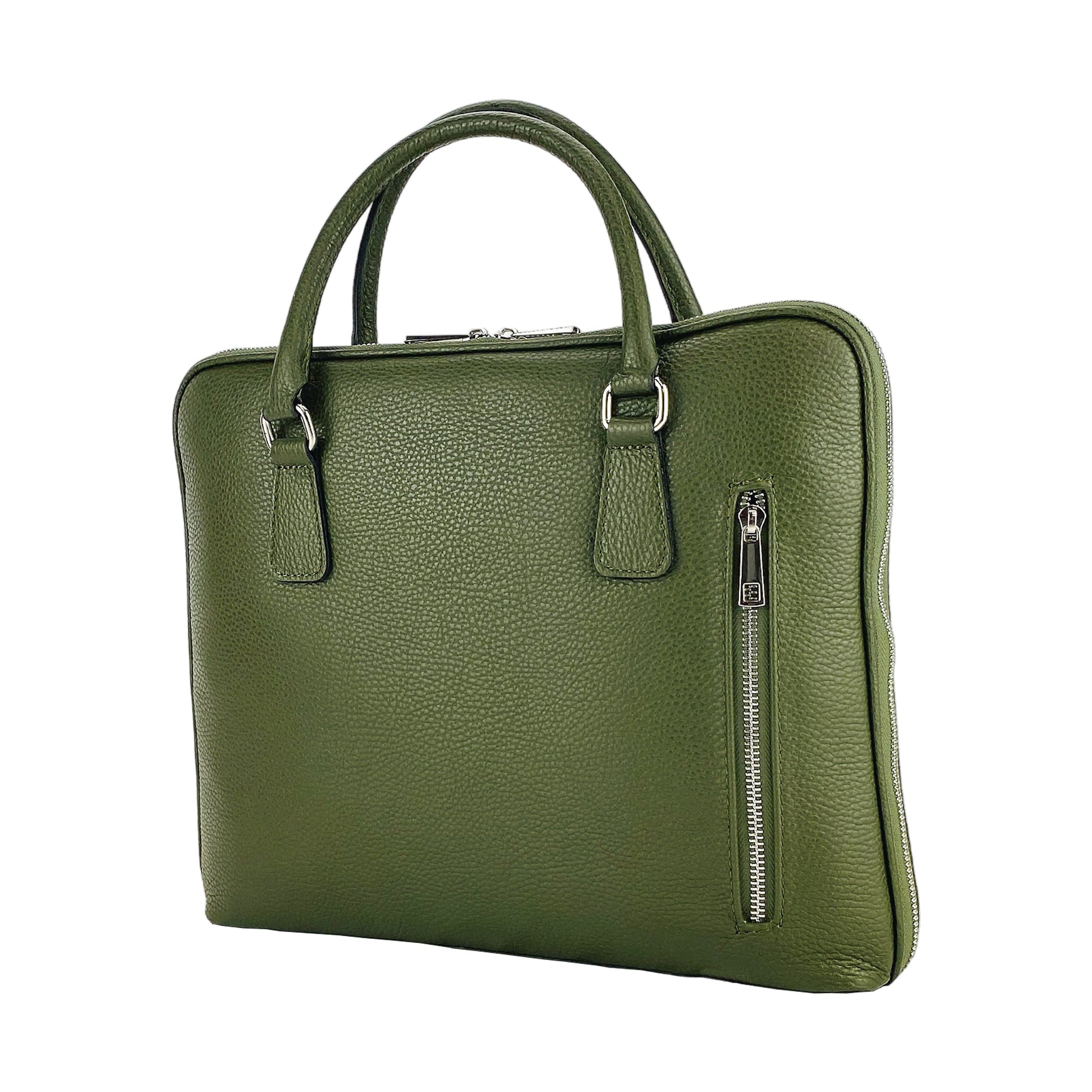 Unisex Genuine Leather Business Briefcase