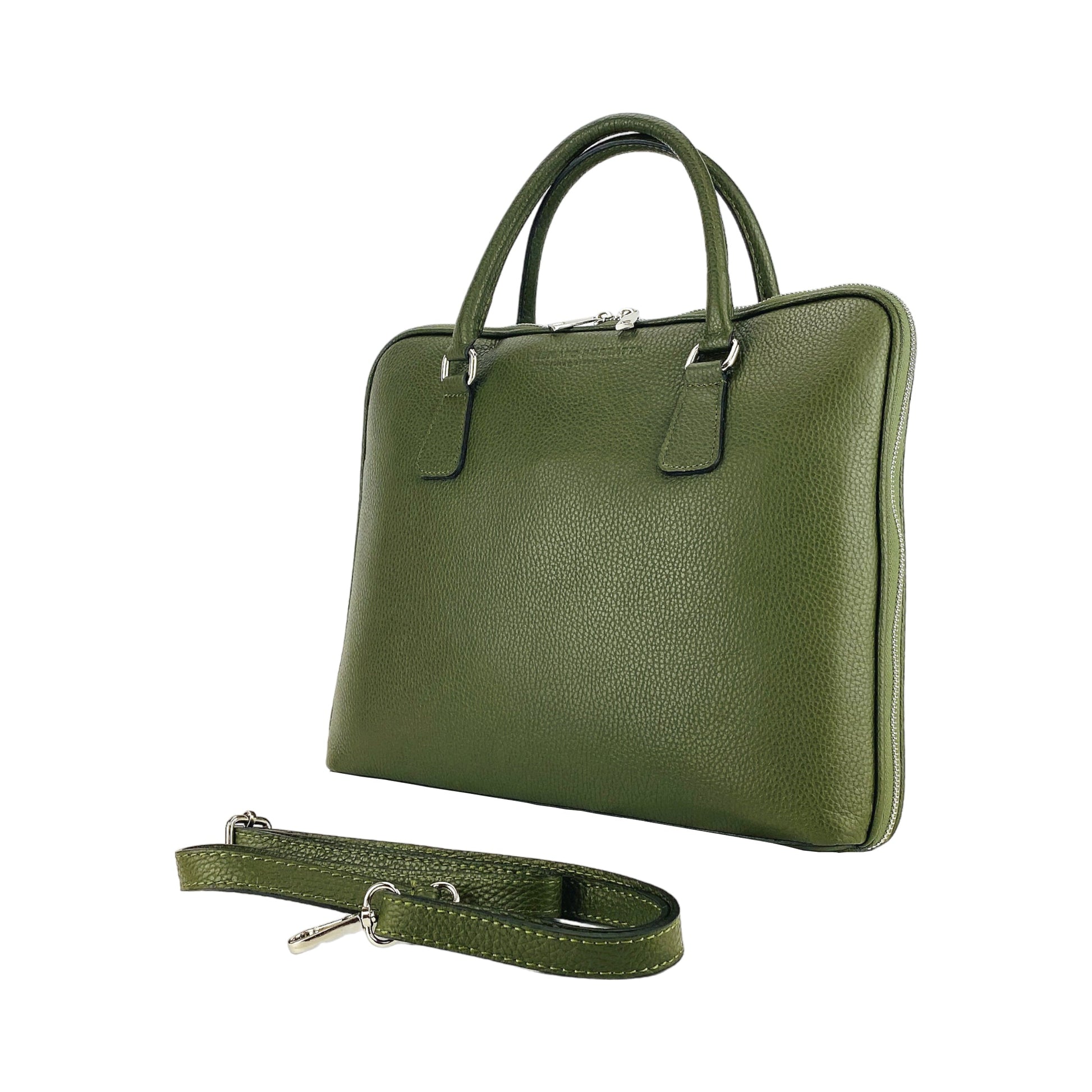 Unisex Genuine Leather Business Briefcase