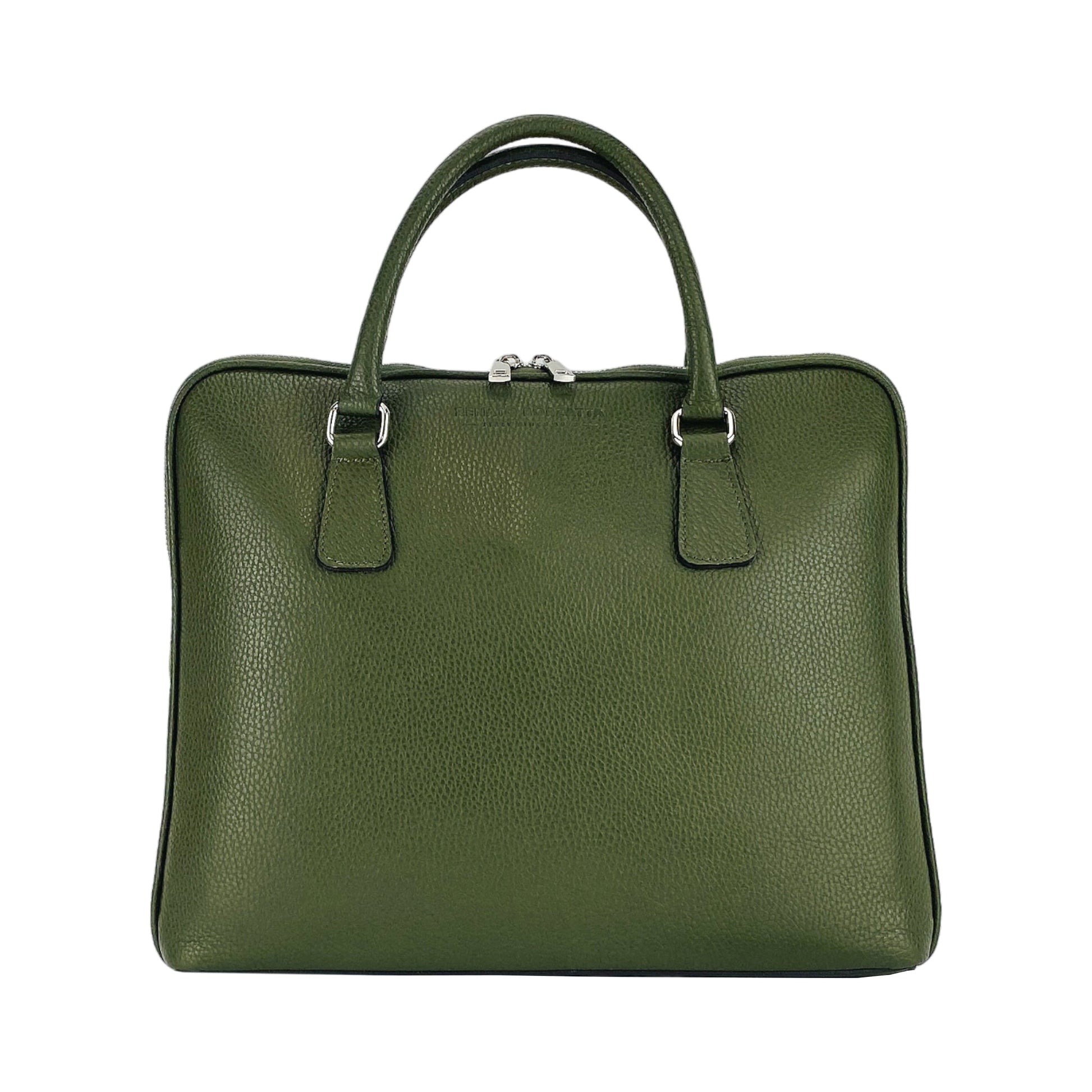 Unisex Genuine Leather Business Briefcase