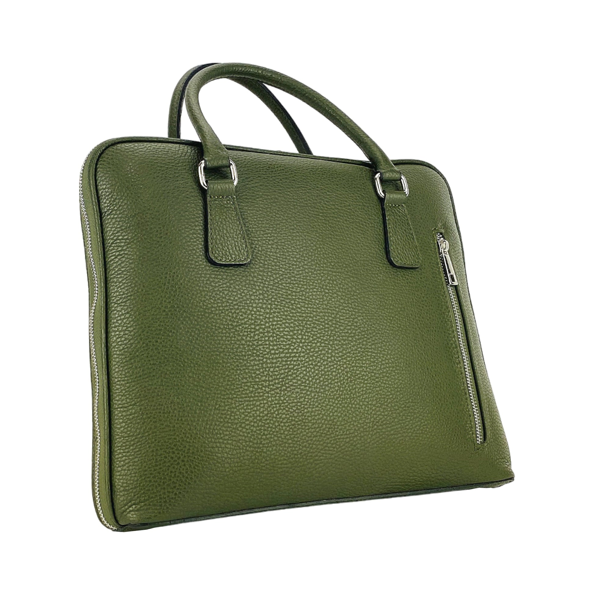 Unisex Genuine Leather Business Briefcase