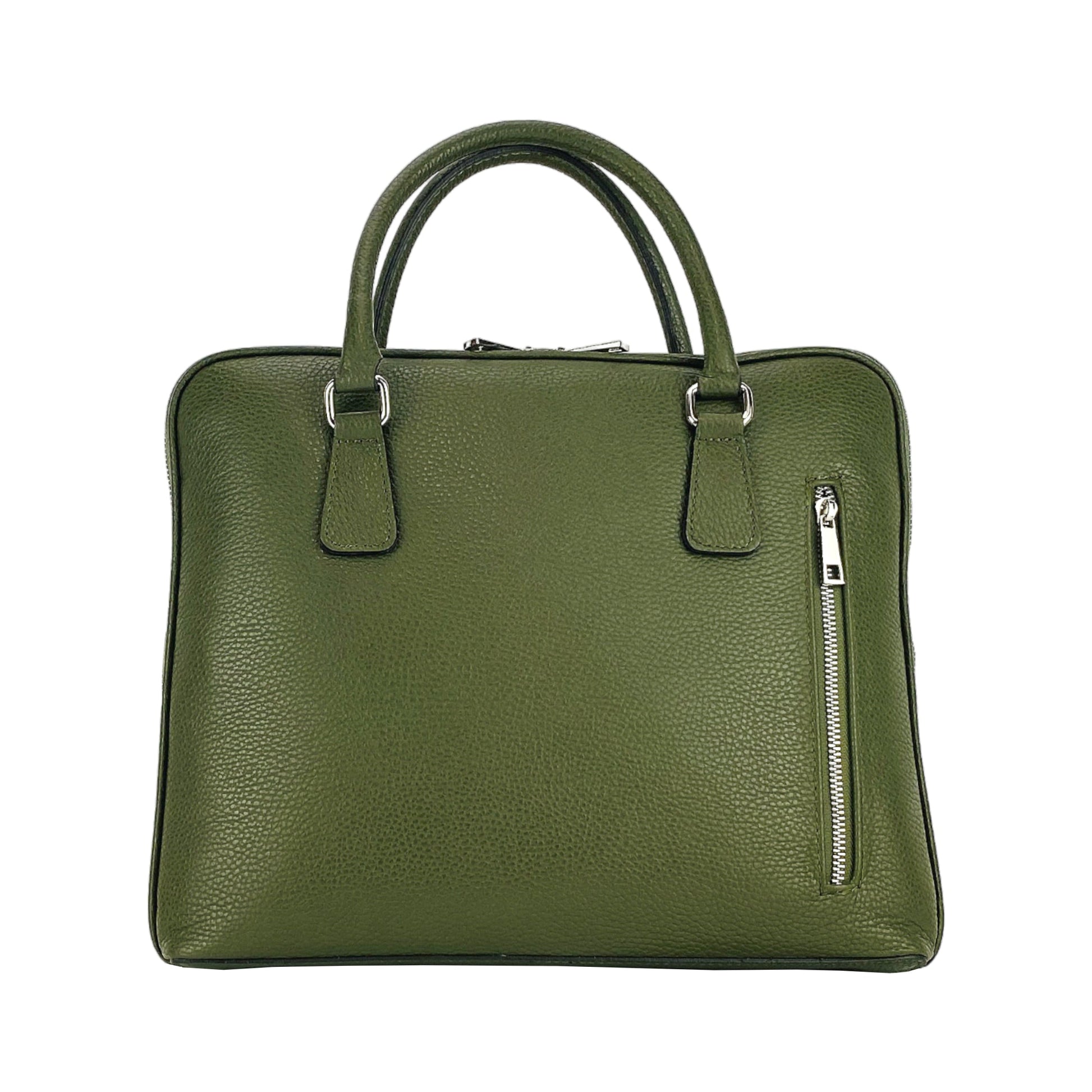 Unisex Genuine Leather Business Briefcase