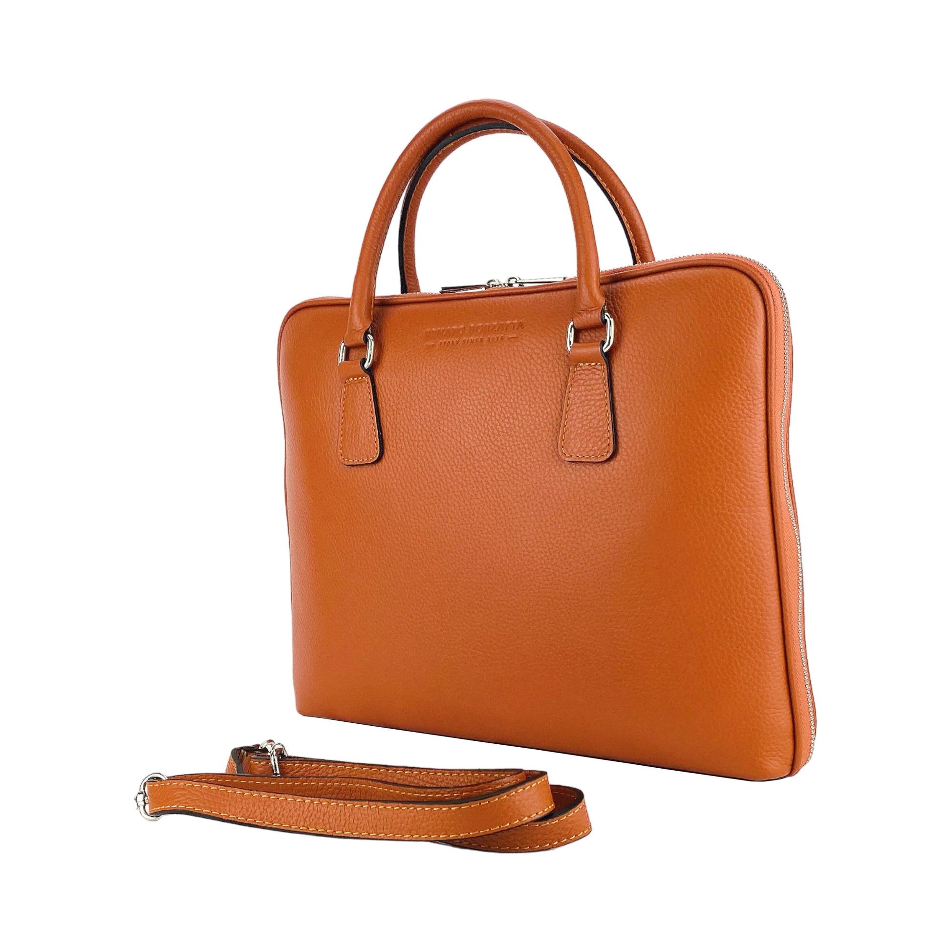 Unisex Genuine Leather Business Briefcase