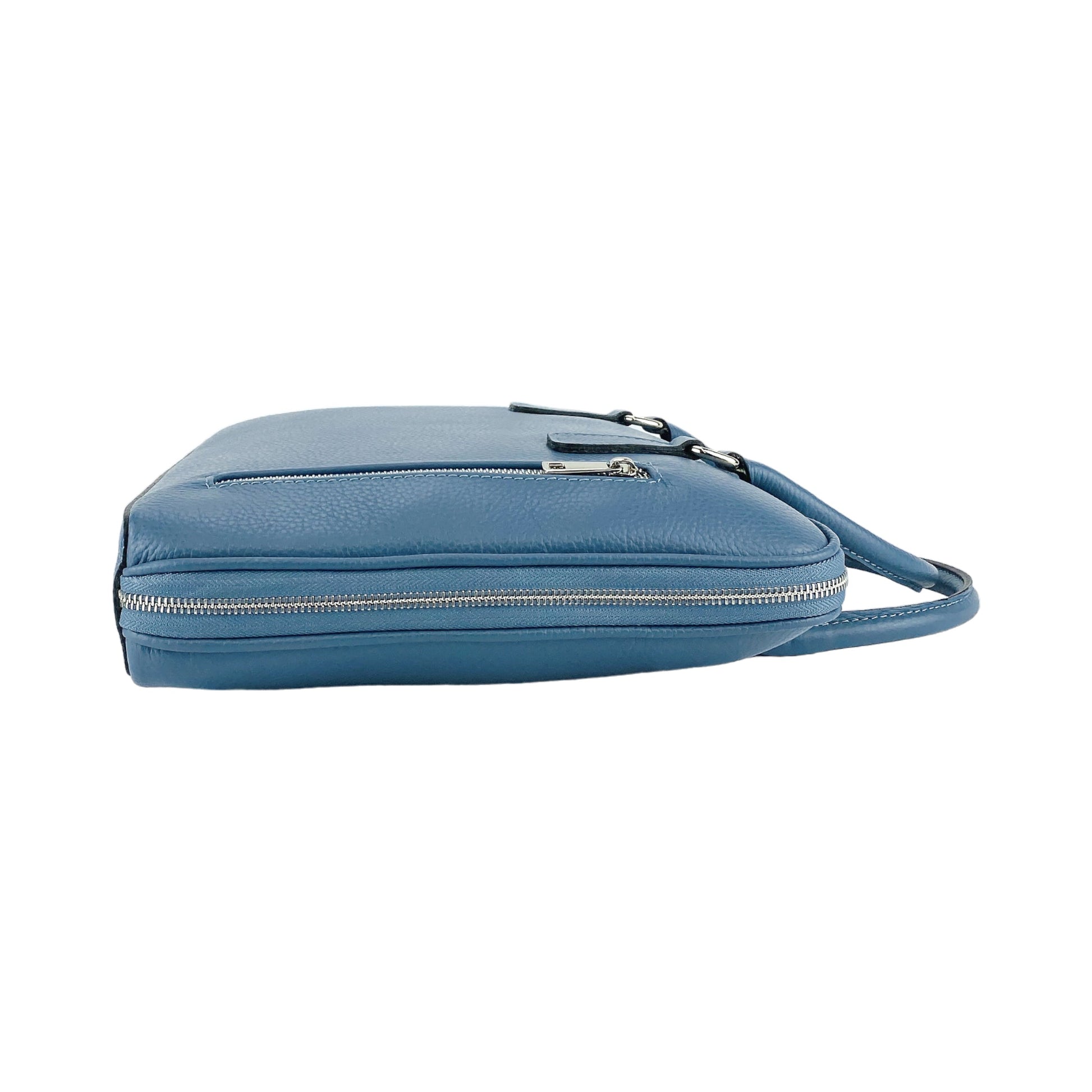 Unisex Business Briefcase in Genuine Leather Made in Italy