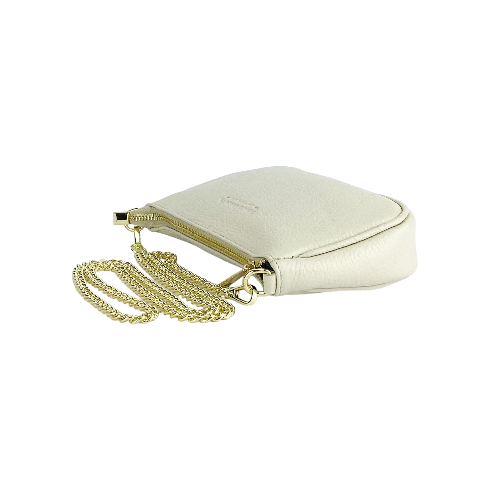Small Genuine Leather Bag Made in Italy with Shoulder Strap