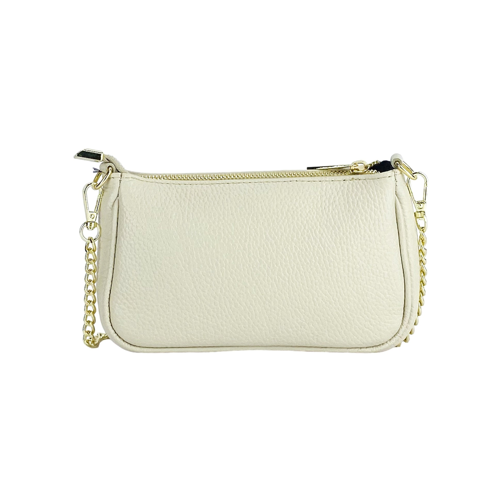 Small Genuine Leather Bag Made in Italy with Shoulder Strap