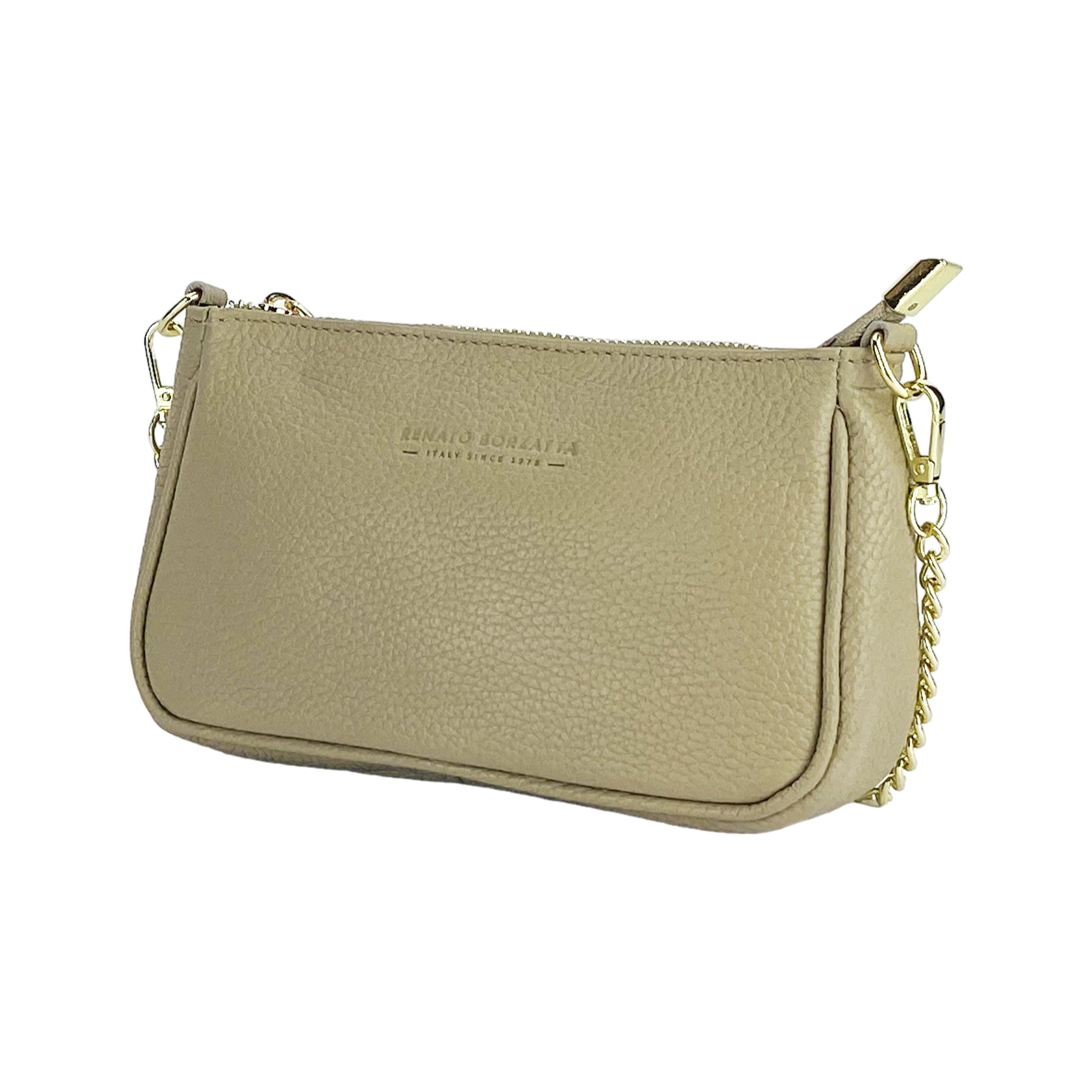 Small Leather Bag for Women – Made in Italy, with Shoulder Strap