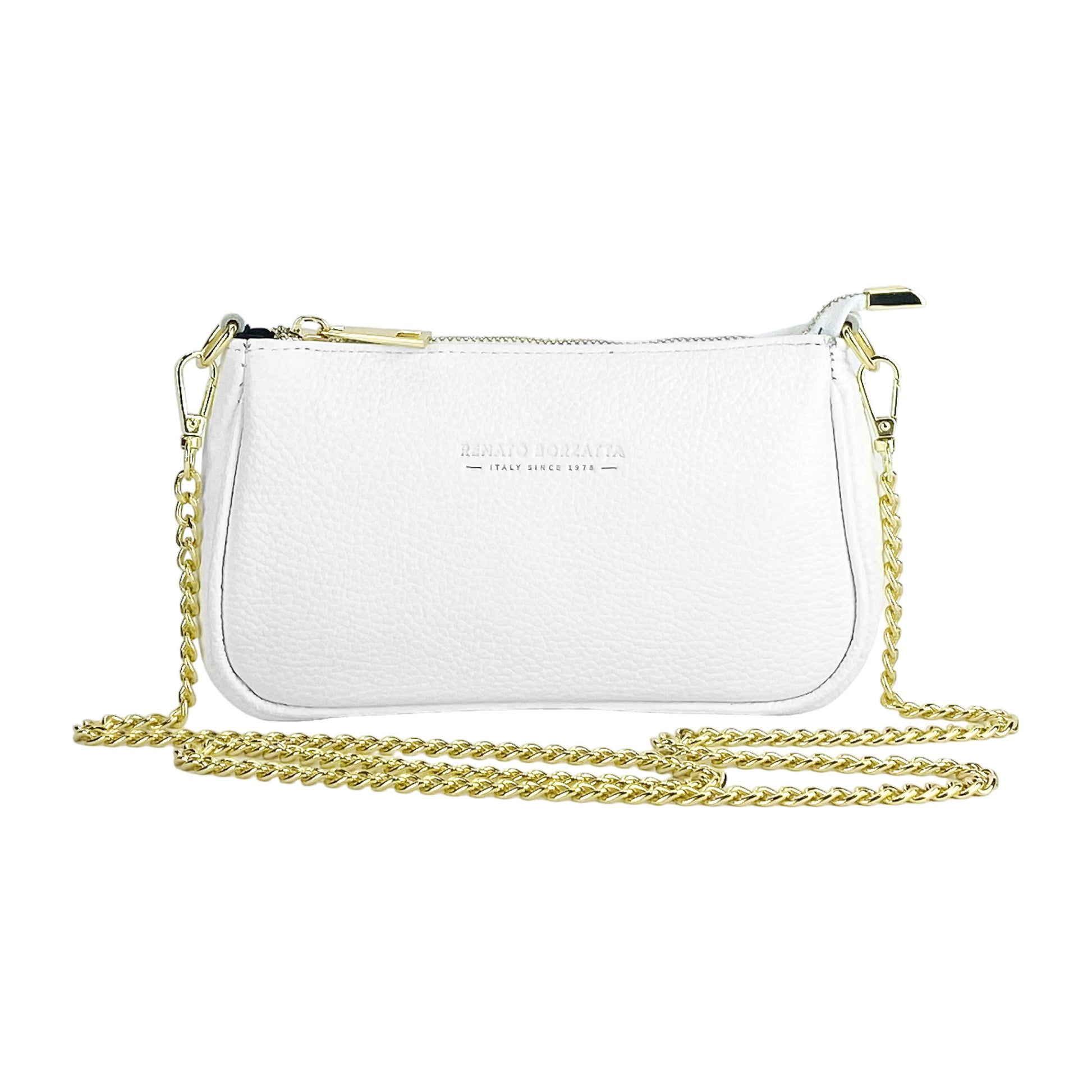 Small Women’s Leather Bag with Shoulder Strap – Made in Italy