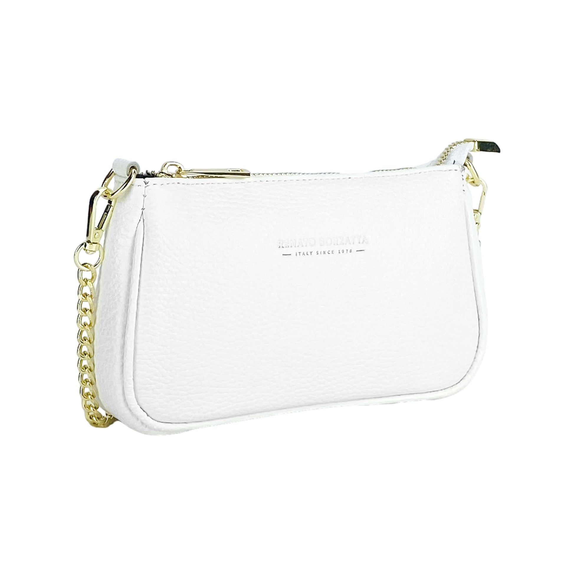 Small Women’s Leather Bag with Shoulder Strap – Made in Italy