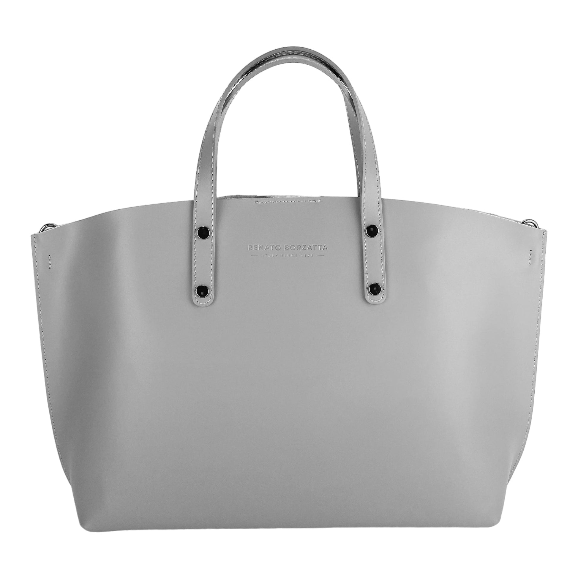 Women’s Genuine Leather Handbag Made in Italy with Removable Shoulder Strap