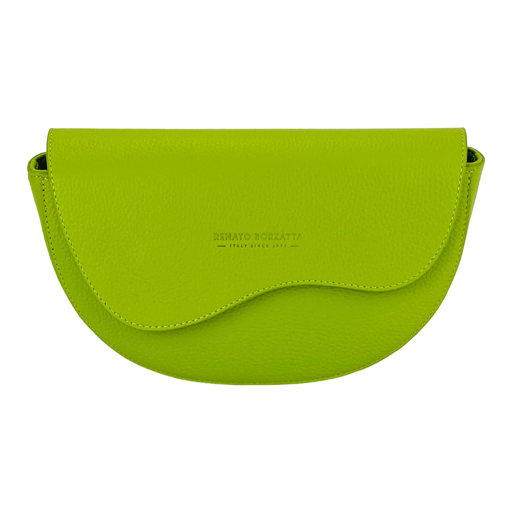 Rounded Women’s Cross body Bag in Genuine Leather – Made in Italy
